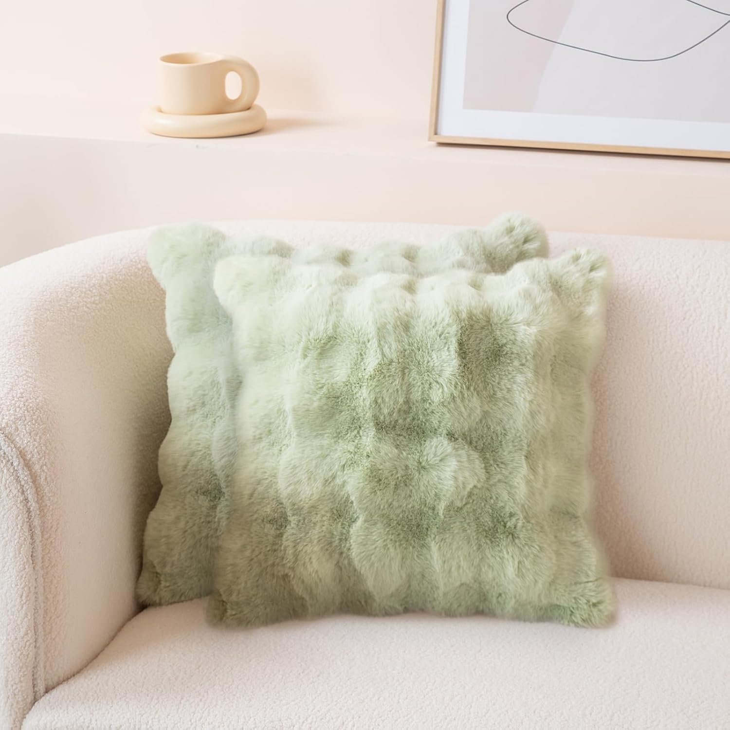 Fundas de almohada decorativas de lujo suaves y esponjosas para sofá, fundas de almohada de terciopelo suave, fundas de almohada de felpa suave para