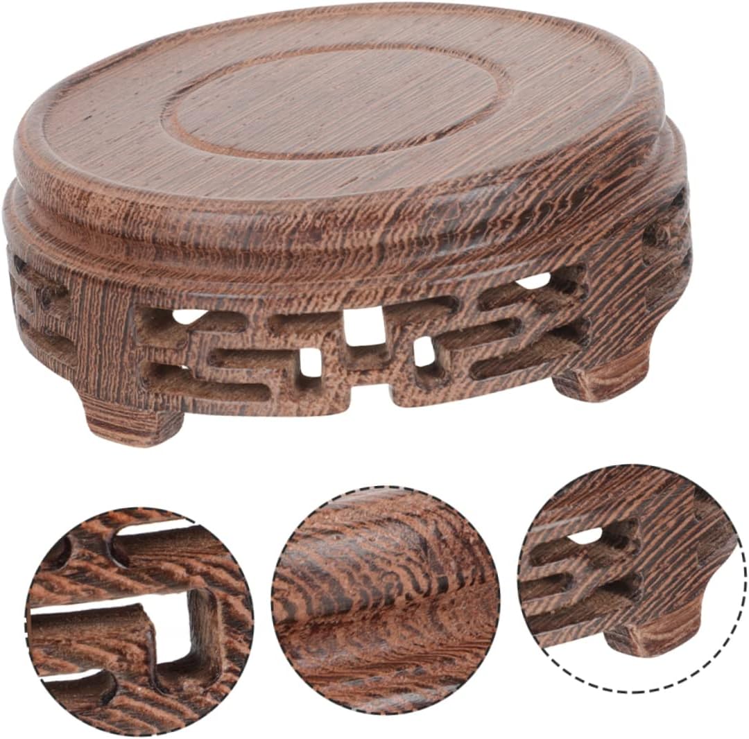 DECHOUS Soporte para plantas en maceta, soporte para plantas, soporte para plantas, soporte para interiores, soporte de florero, soporte de madera