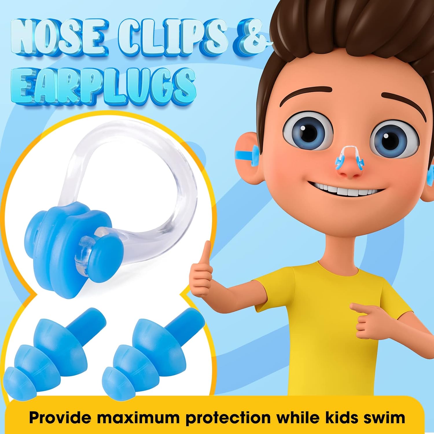 EasYoung Gafas de natación para niños, paquete de 2 gafas de natación para niños, adolescentes, niños y niñas de 4 a 16 años, gafas impermeables