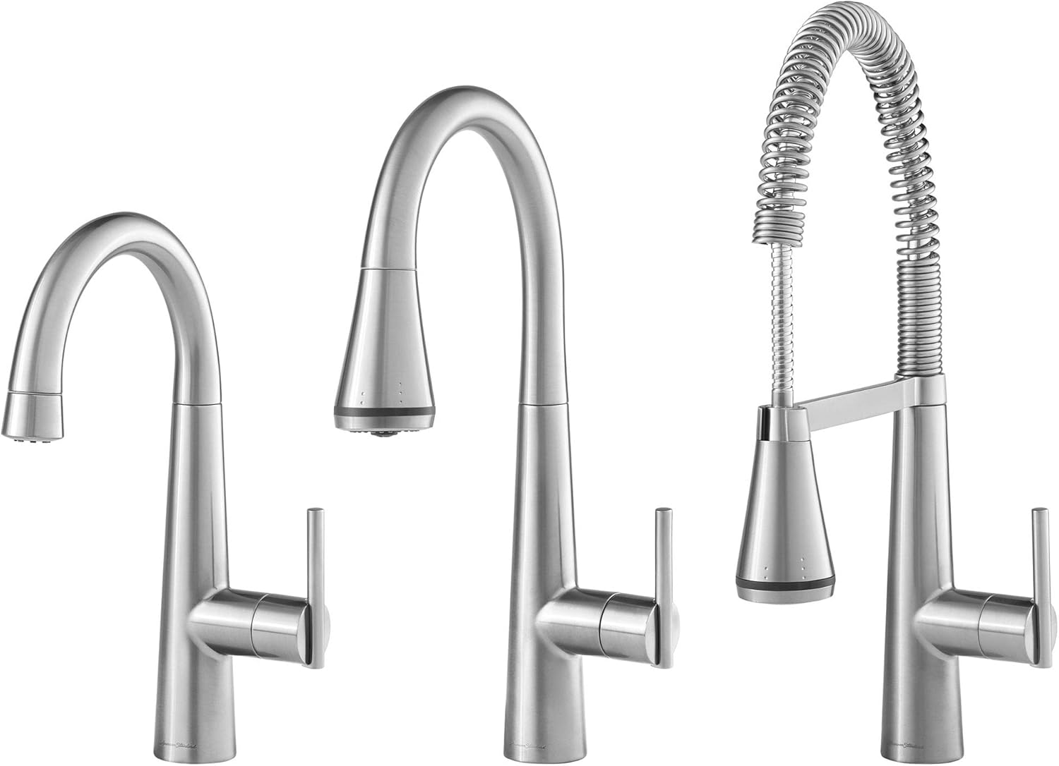 American Standard 4932300.075 Edgewater Grifo de cocina desplegable con SelctFlo en acero inoxidable
