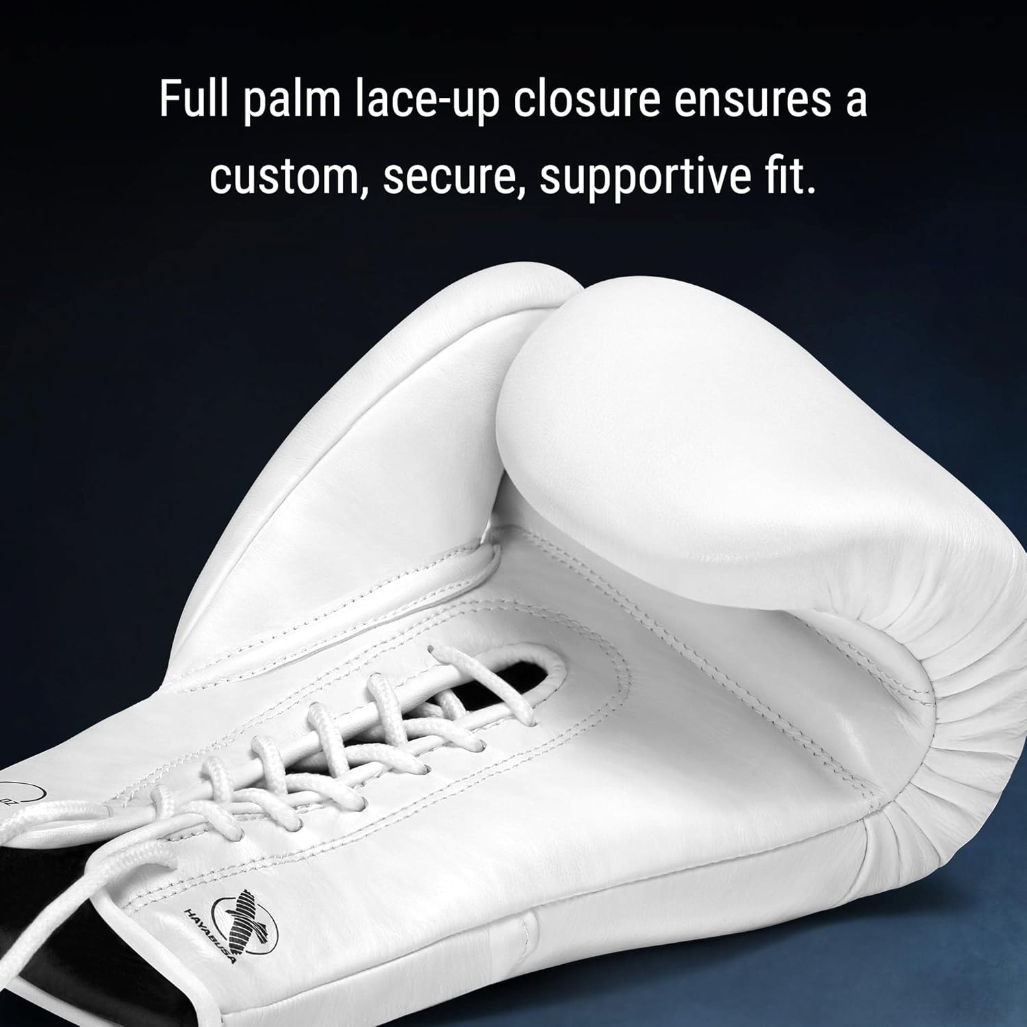 Hayabusa Guantes de boxeo con cordones de cuero profesional para hombres y mujeres
