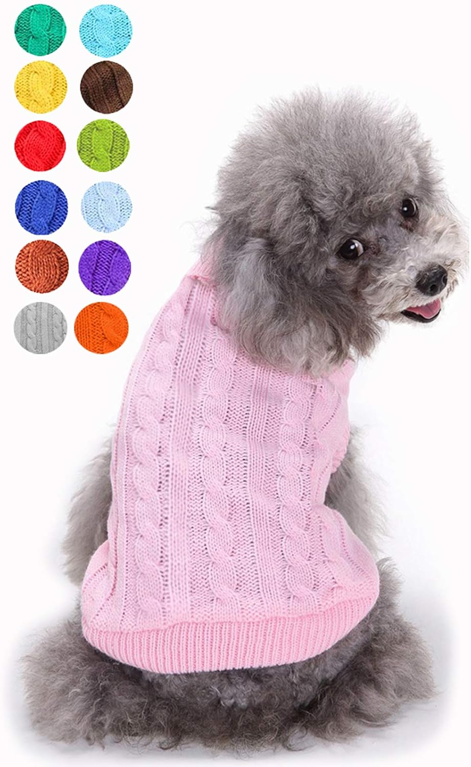 Suéter cálido para mascotas, gatos, cachorros y perros grandes, medianos o pequeños, para machos y hembras