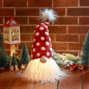Decoraciones de peluche de gnomo de Navidad recargables 2023 con luz y canción de Navidad, adornos de figura de Navidad hechos a mano, decoración Decoraciones de peluche de gnomo de Navidad recargables 2023 con luz y canción de Navidad, adornos de figura de Navidad hechos a mano, decoración