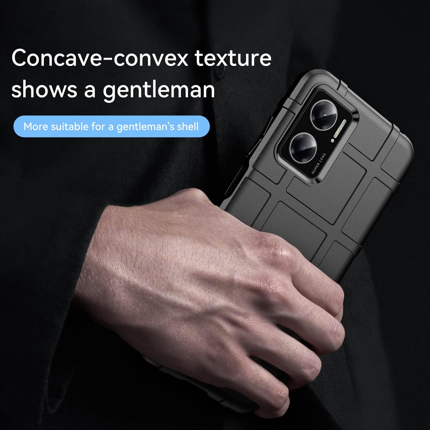 Funda delgada para Redmi Note 11E 5G, funda protectora resistente con protección contra golpes de grado militar y cubierta protectora para el lente