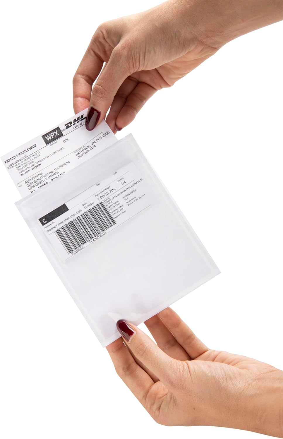 USPACKSMART 200 unidades, 4.5 x 5.5 pulgadas, sobres transparentes para etiquetas de envío, adhesivo resistente, ideal para etiquetas, facturas y