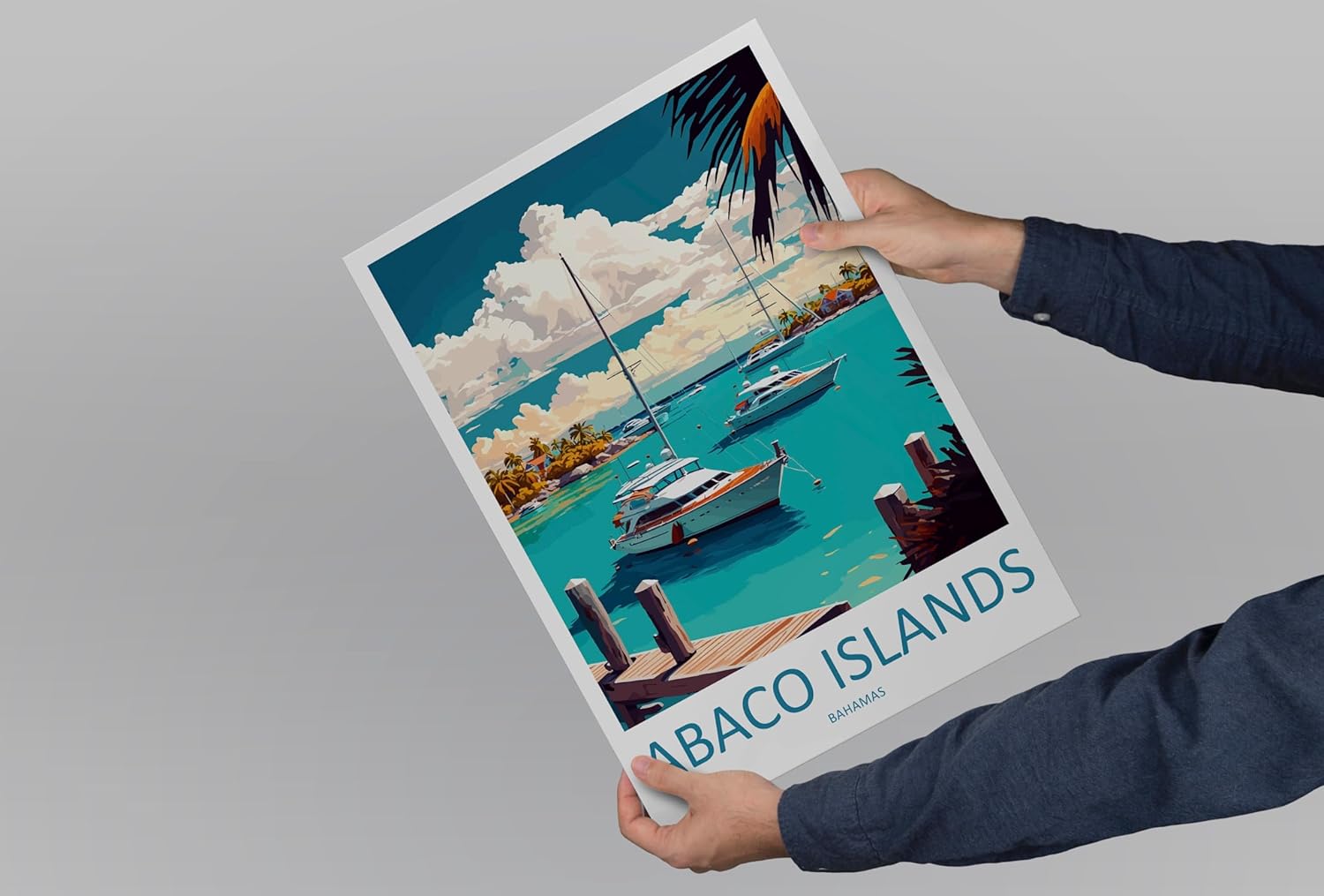 Abaco Islands Travel Print Wall Art Abaco Islands Wall Hanging Home Décor Abaco IslandsArt Lovers Wall Art Caribbean Travel Print