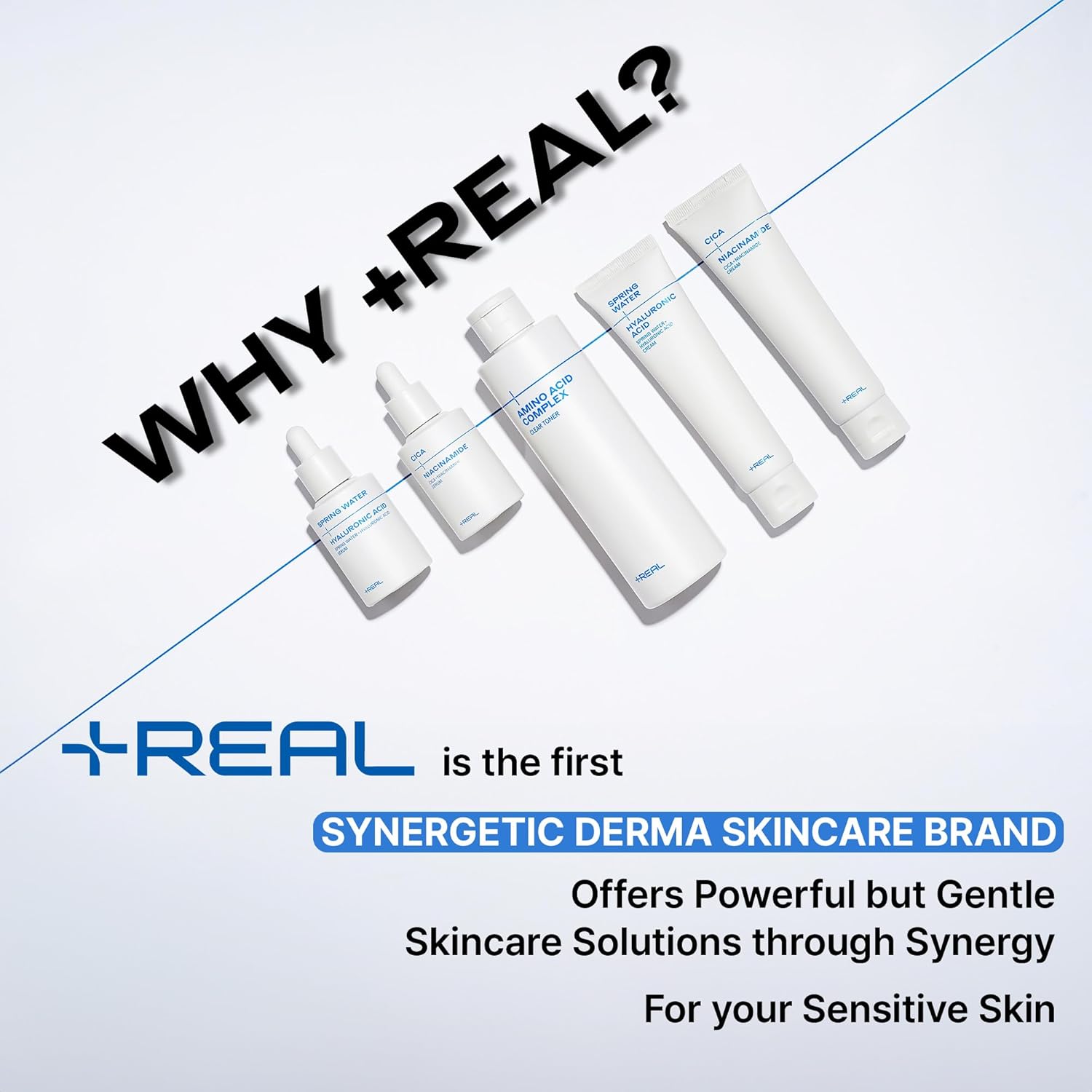 PLUSREAL – Tónico transparente, 8.45 onzas líquidas  Tónico facial exfoliante más suave para pieles sensibles, sin frangrancia, sin alcohol, sin