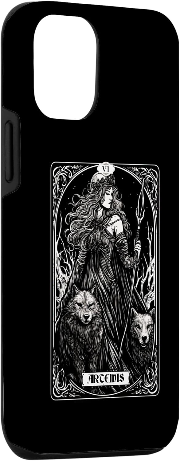 iPhone 1212 Pro Artemis Tarot Card Caza Dios griego Diosa caso