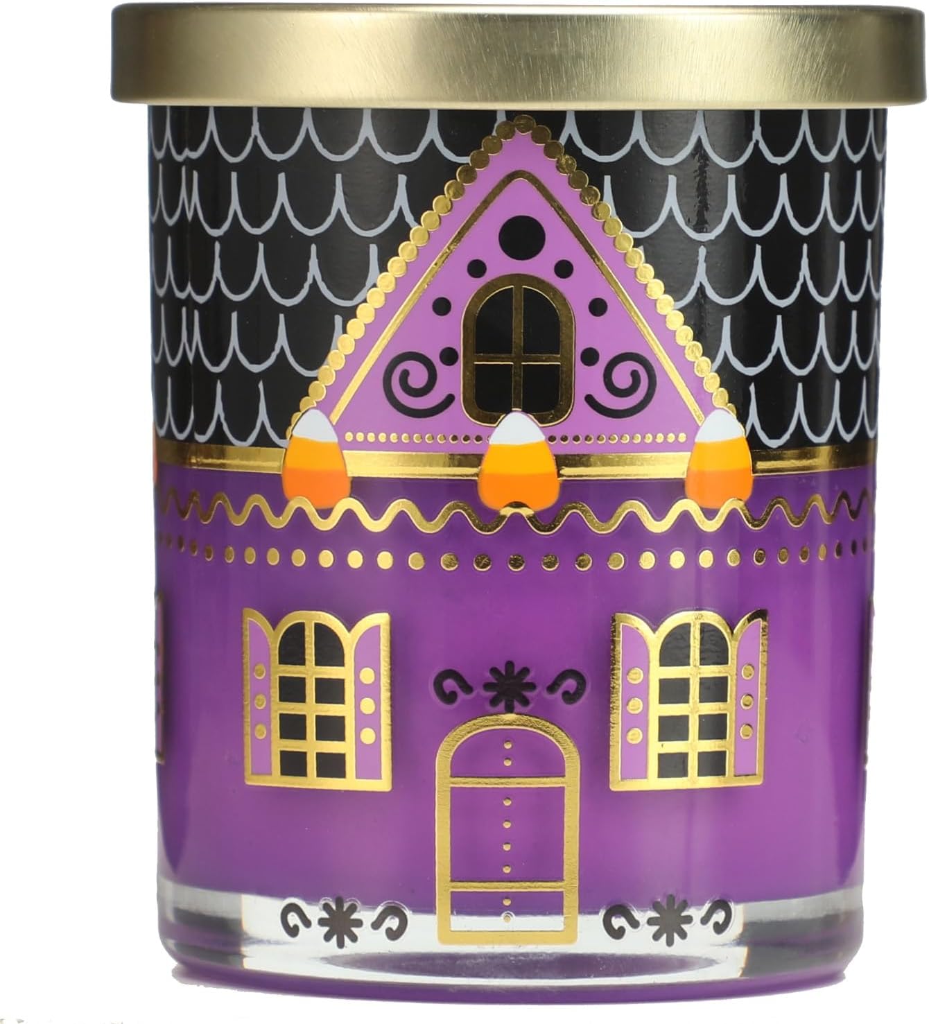Vela perfumada de Halloween de 10 onzas, tarro de cera de soja, vela prémium para el hogar