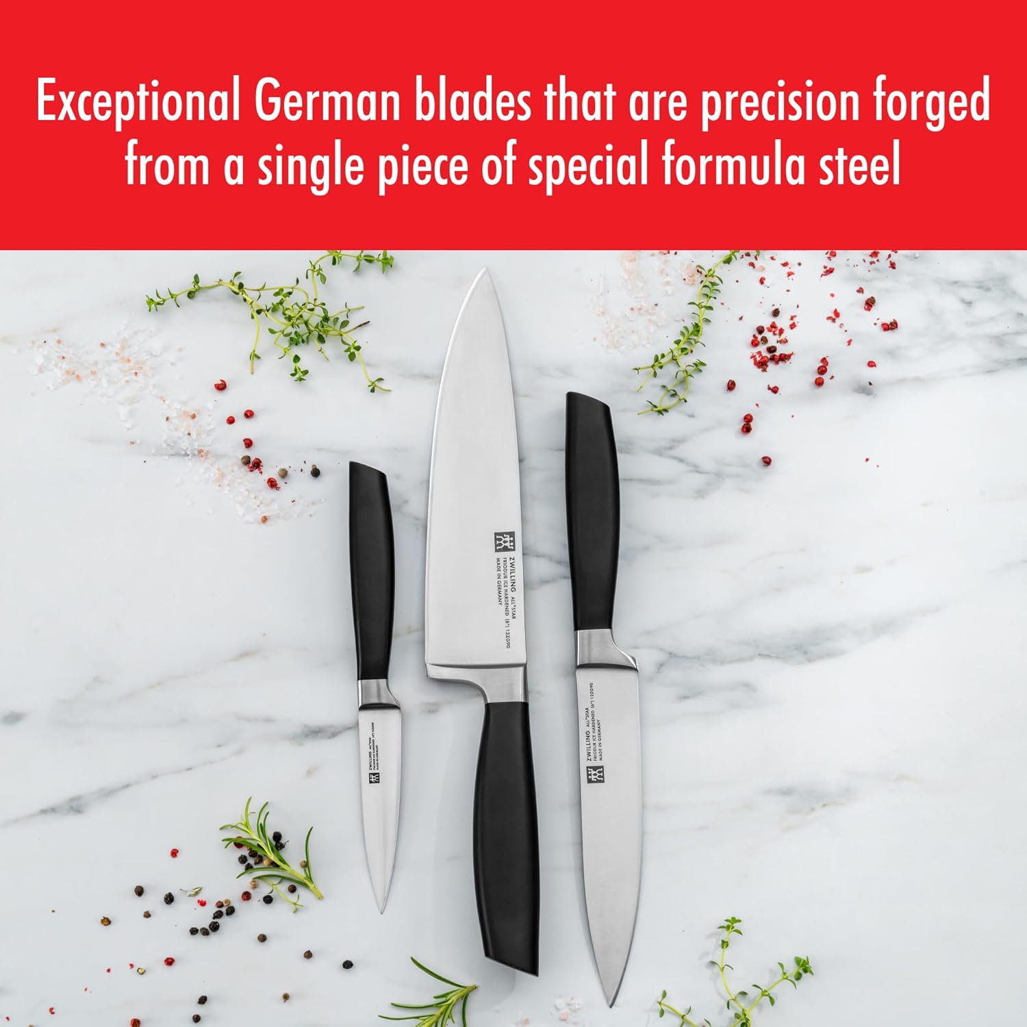 Zwilling All Star – Cuchillo multiusos alemán afilado de 5 pulgadas, cuchillo de tomate, fabricado en una fábrica alemana propiedad de la empresa
