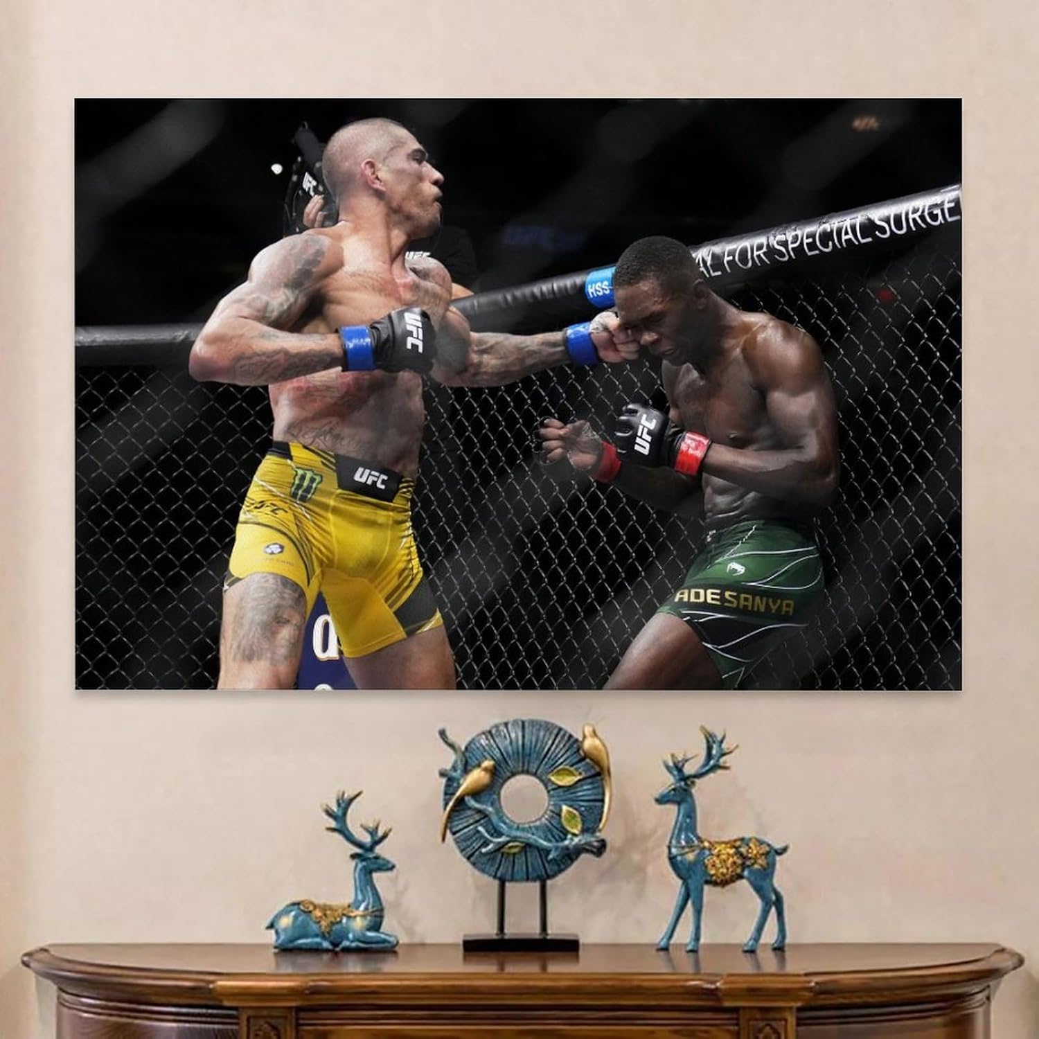 EsEntL Póster de batalla de Alex Pereira – Lienzo decorativo moderno para dormitorio familiar, 12 x 18 pulgadas (11.8 x 17.7 in)