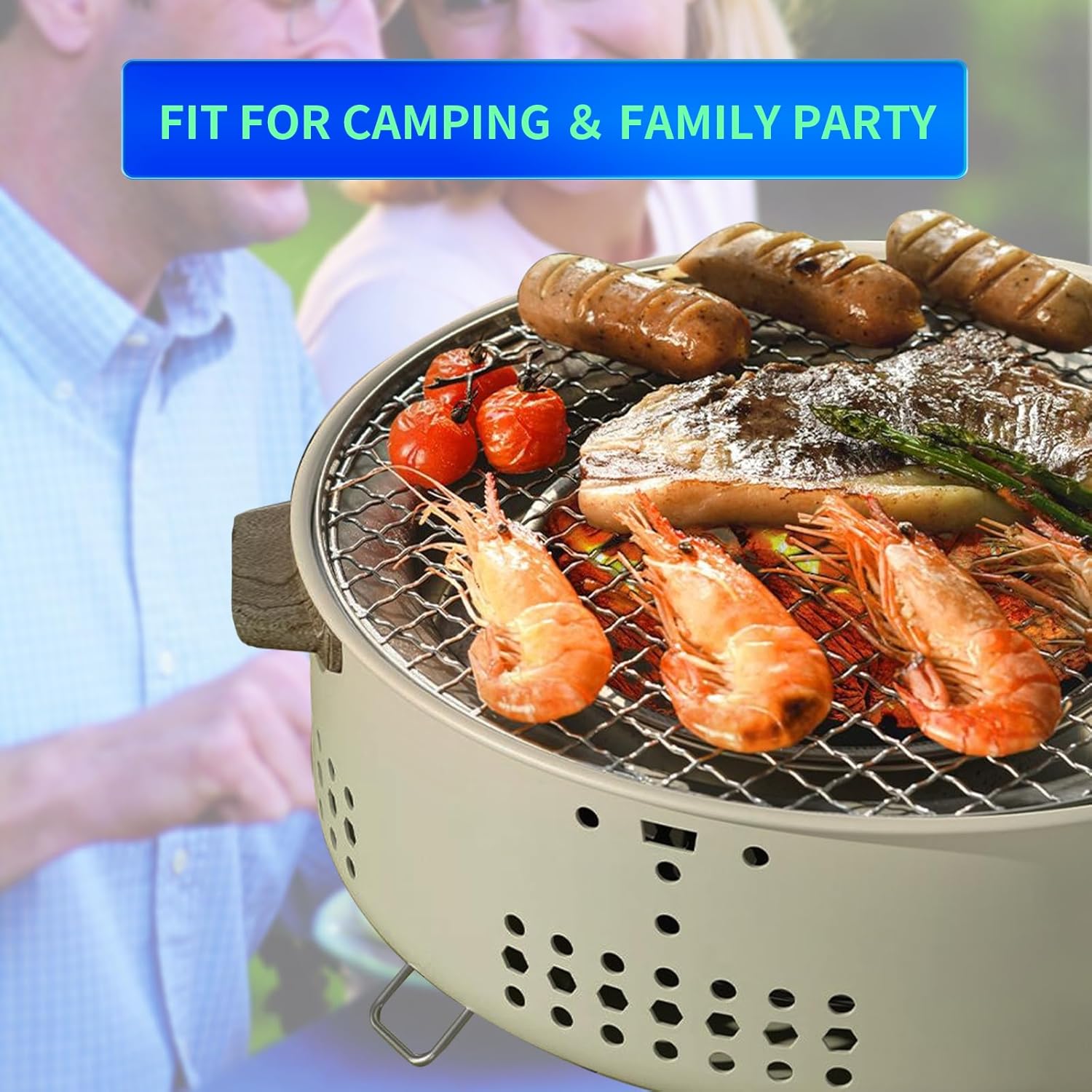12 pulgadas portátil carbón pequeñomini parrilla con patas plegables para cocinar al aire libre barbacoa camping barbacoa