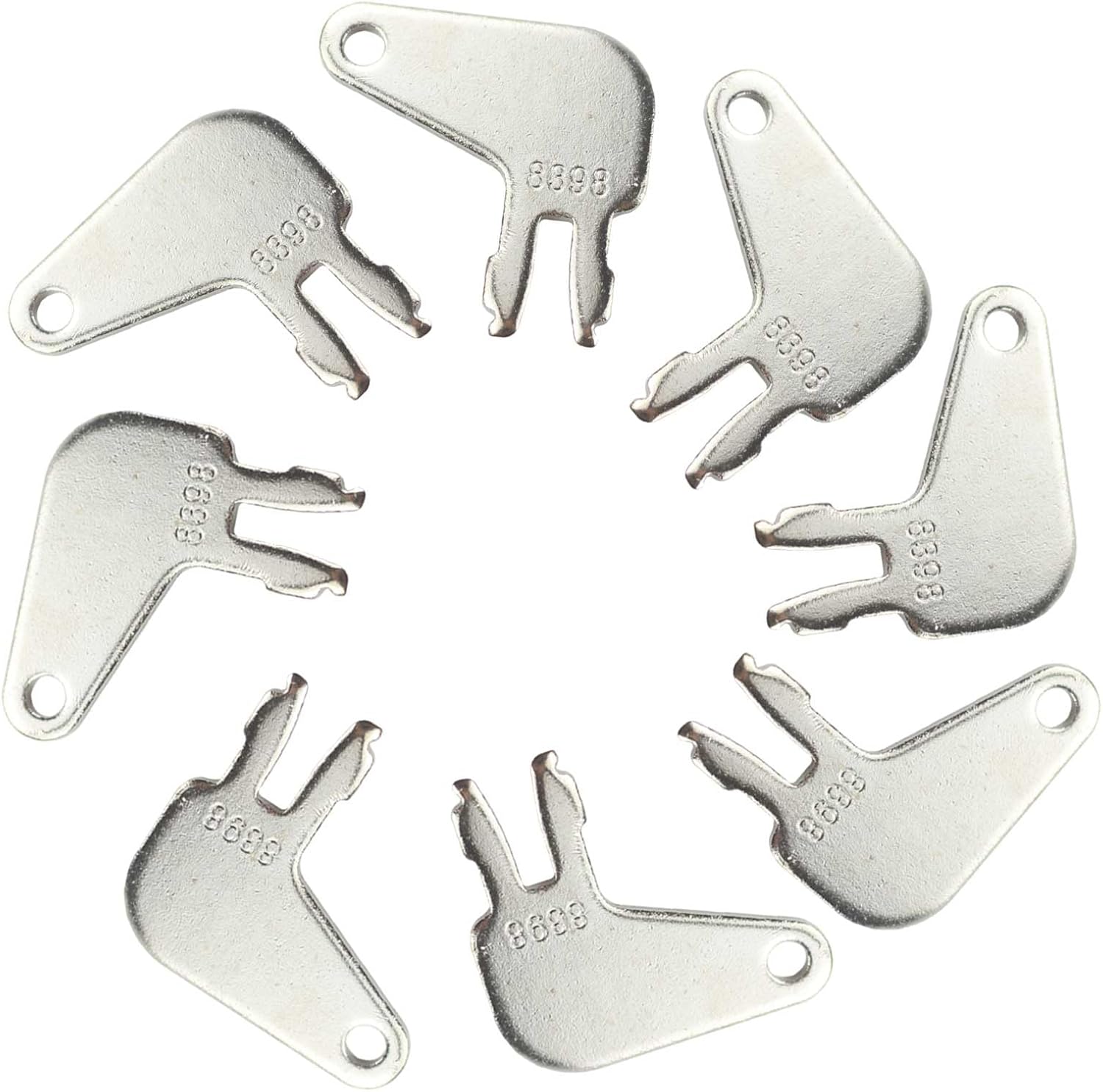 8PCS 8H5306 8398 Llaves de equipo pesado Llave de desconexión de batería maestra compatible con Caterpillar y encendidos antiguos