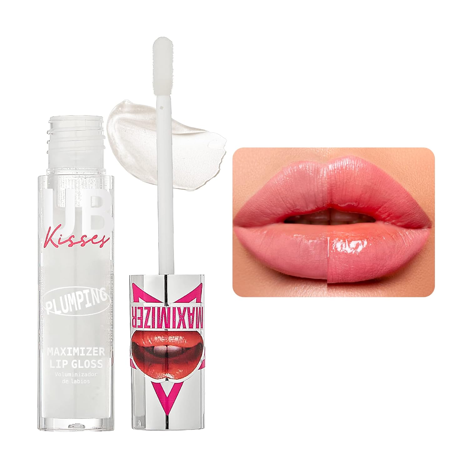 Ruby Kisses Plumping Lip Gloss  Hidratante, voluminoso, de alto brillo, sin crueldad animal, suavizante, maximizador de labios instinto, 4 colores,