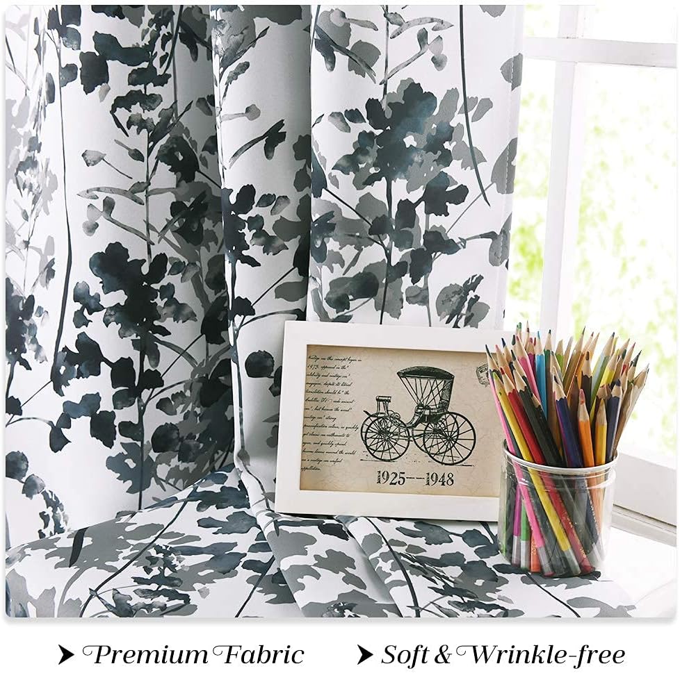 Cortinas Kgorge opacas, diseño de damasco
