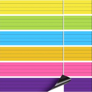 SATINIOR 24 tiras magnéticas de frases de 3 x 12 pulgadas, 3 x 24 pulgadas, 6 colores, tiras magnéticas con rayas de arco iris, tiras magnéticas SATINIOR 24 tiras magnéticas de frases de 3 x 12 pulgadas, 3 x 24 pulgadas, 6 colores, tiras magnéticas con rayas de arco iris, tiras magnéticas