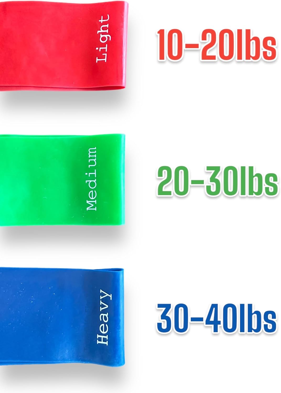 Bandas de ejercicio Pro Resistance Loop – Juego de 3