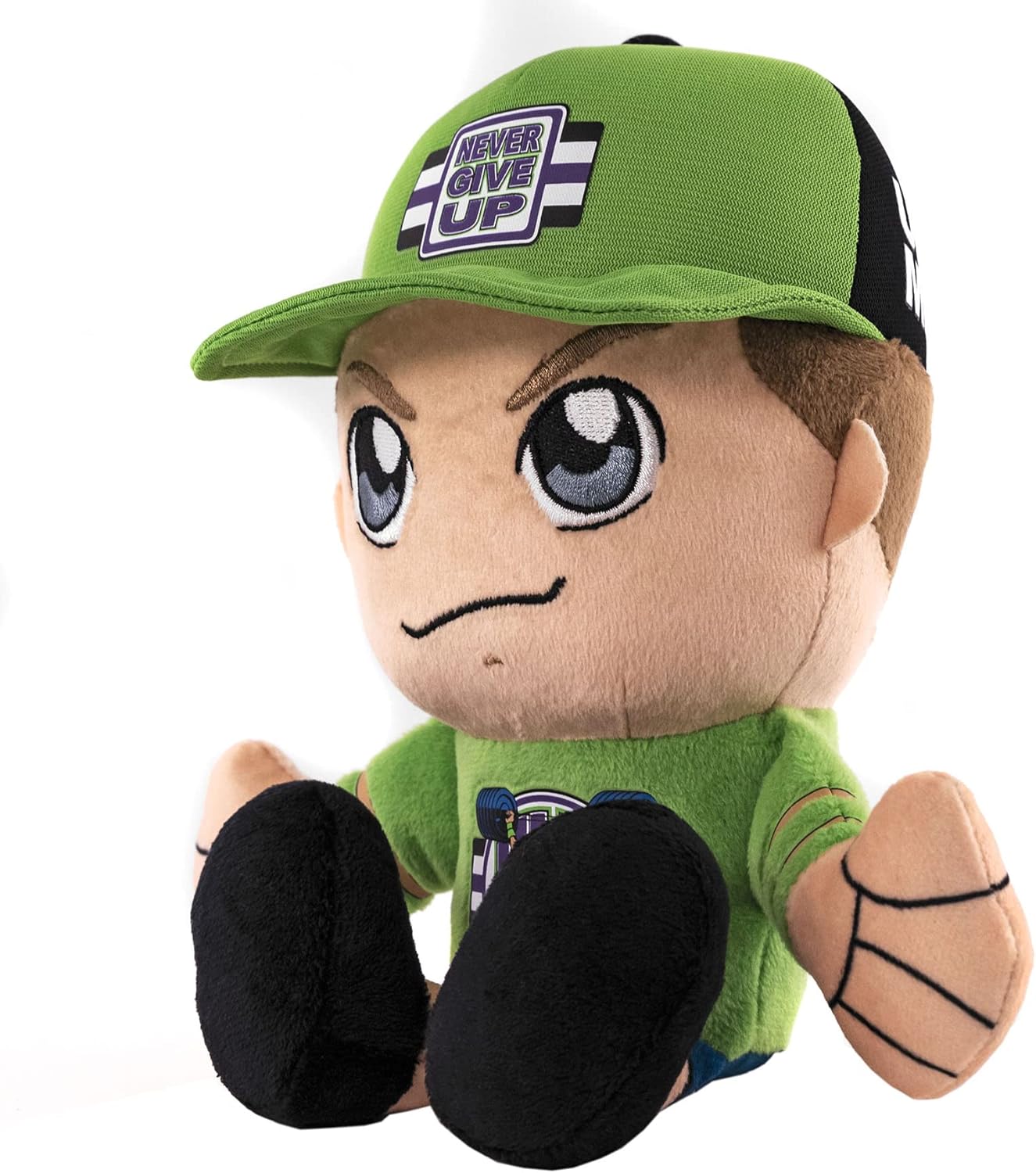 Bleacher Creatures WWE John Cena Bundle Figura de peluche de 10 pulgadas y peluche de Kuricha