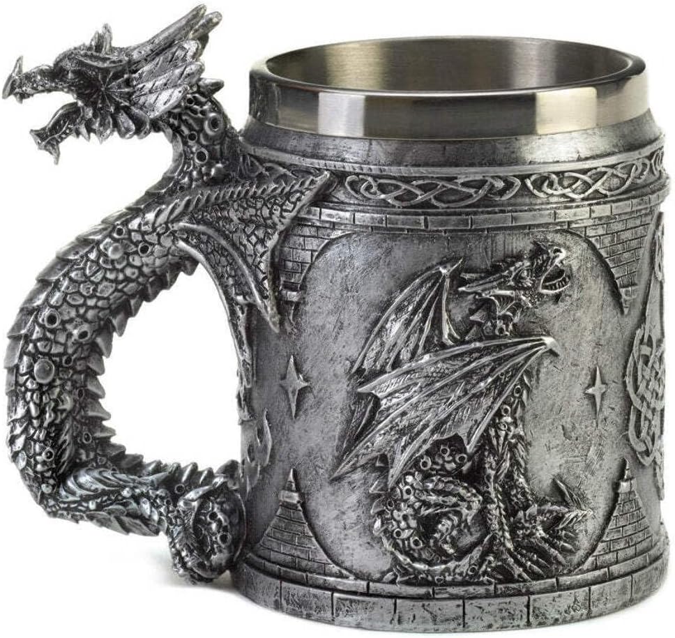 Furniture Creations SERPENTINE DRAGON, 5.75″ x 3.5″ x 5″, Taza multicolor