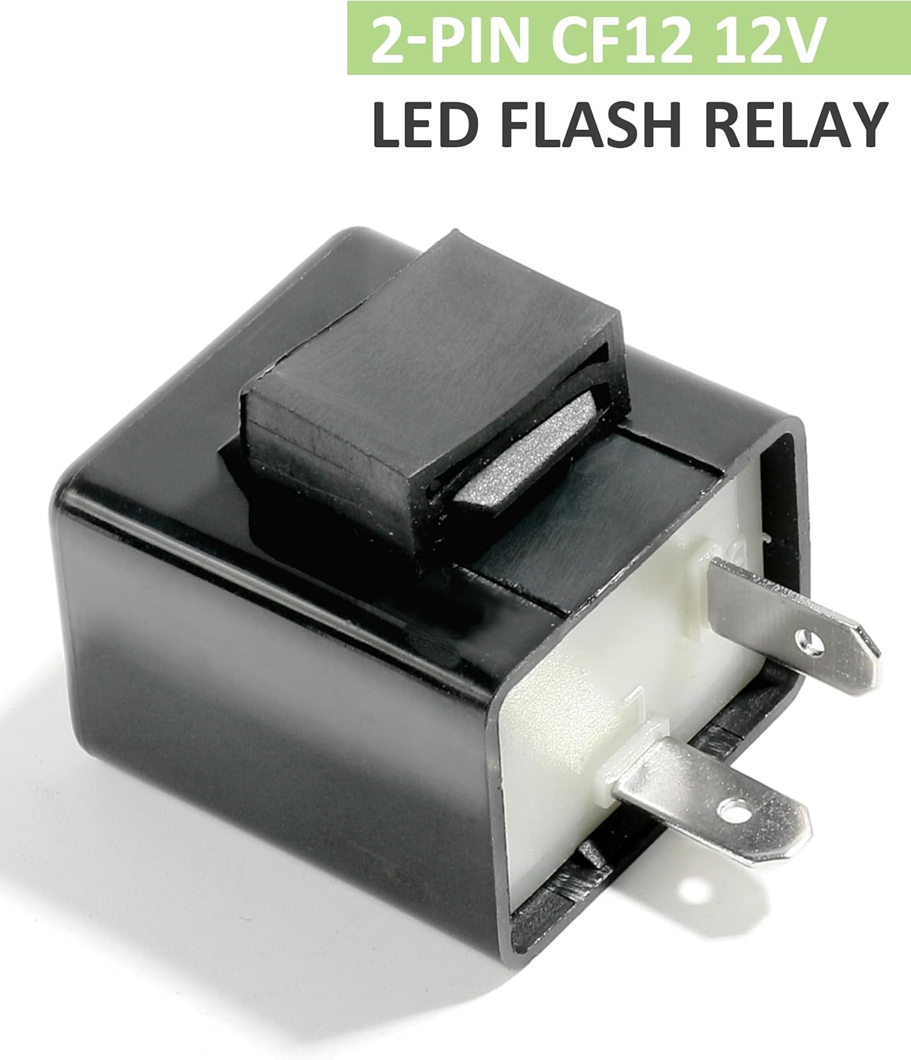 Relé intermitente LED, relés de 12 V, relé intermitente de 2 pines, relé de intermitente electrónico LED para accesorios de automóvil, relés de