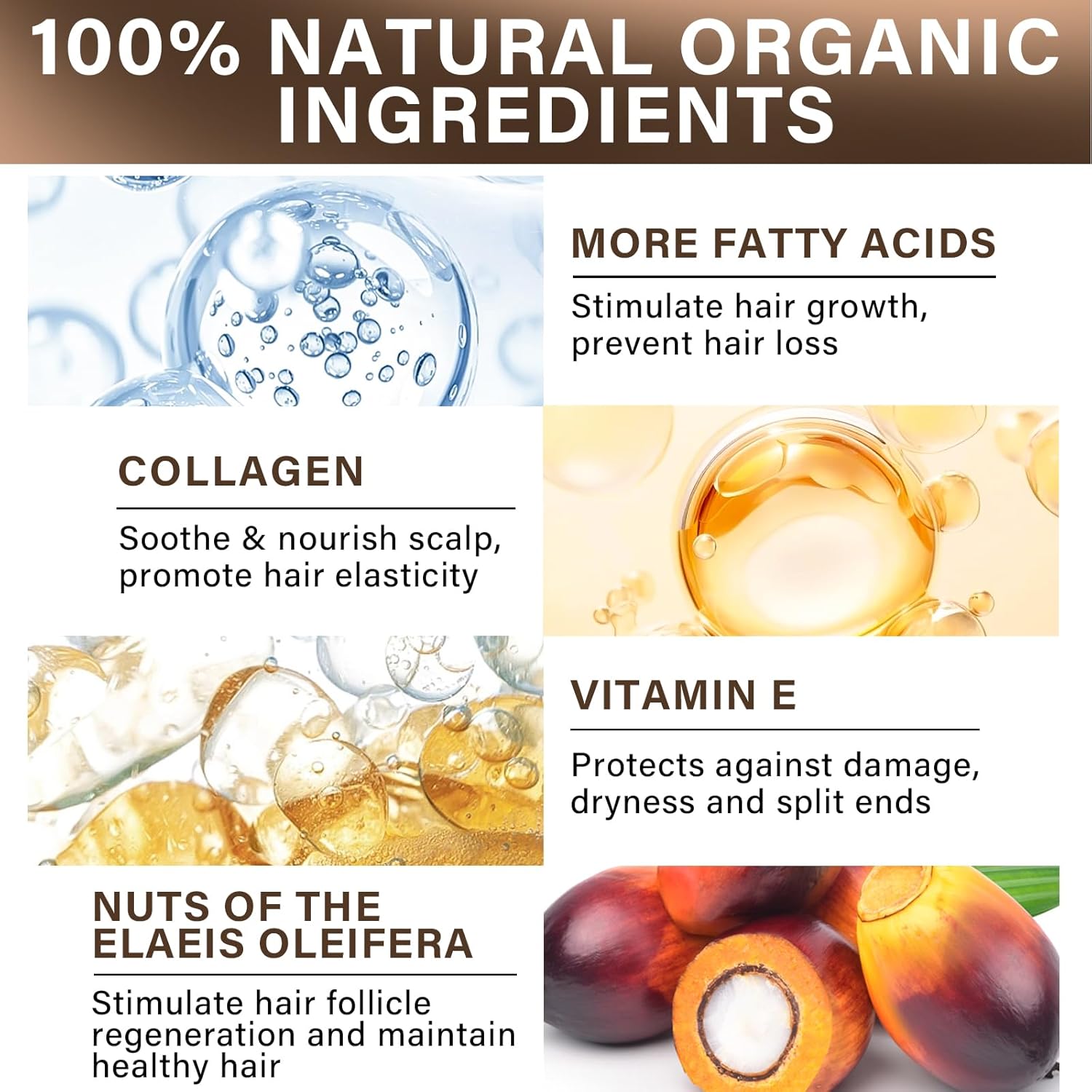 Aceite de batana para el crecimiento del cabello, aceite de batana saludable para mujeres y hombres, aceite para el cabello 100% puro de Honduras,