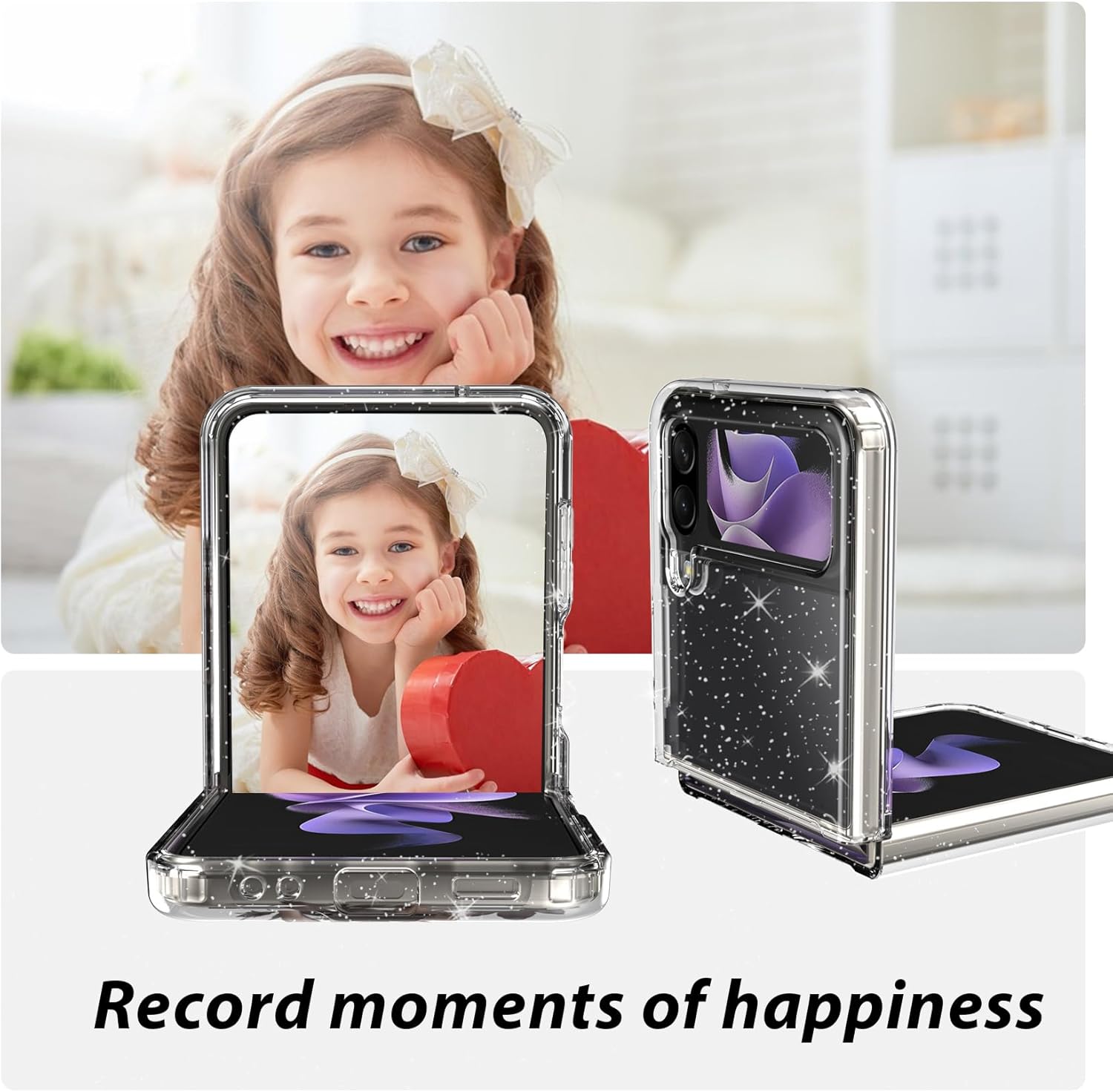 KJSK Funda transparente para Samsung (no amarillenta) – Elegante funda protectora brillante para mujer, a prueba de golpes, resistente a las caídas,