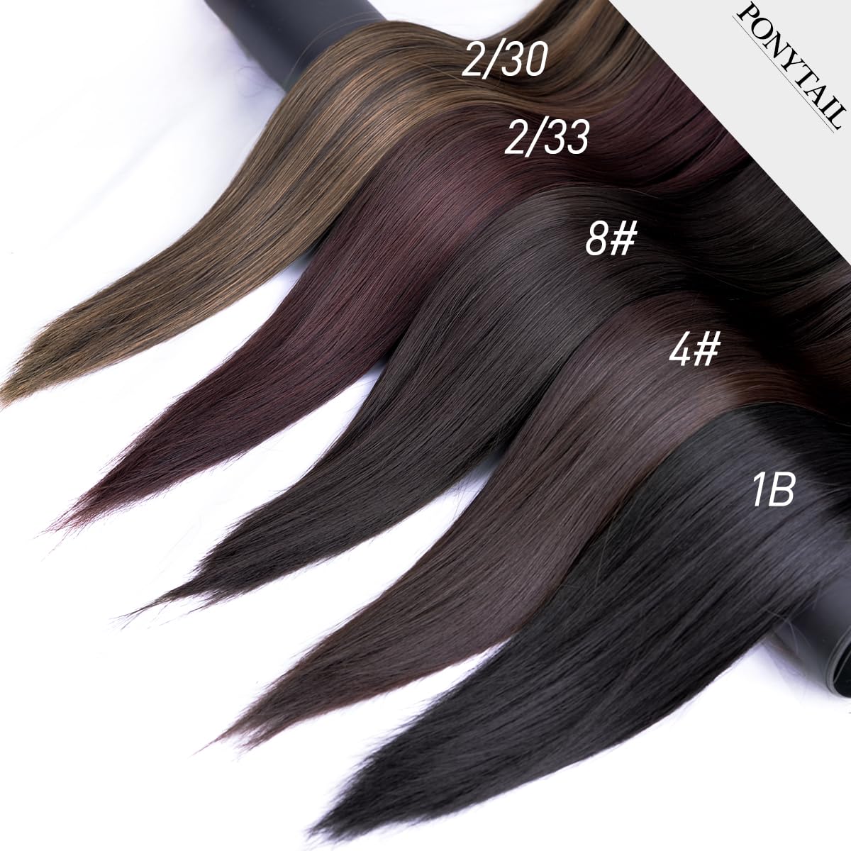 Extensiones de cabello falso largo y lacio, con clip de garra, para mujer, 22 pulgadas, 4.33 ozpaquete, extensiones de cabello de fibra sintética de