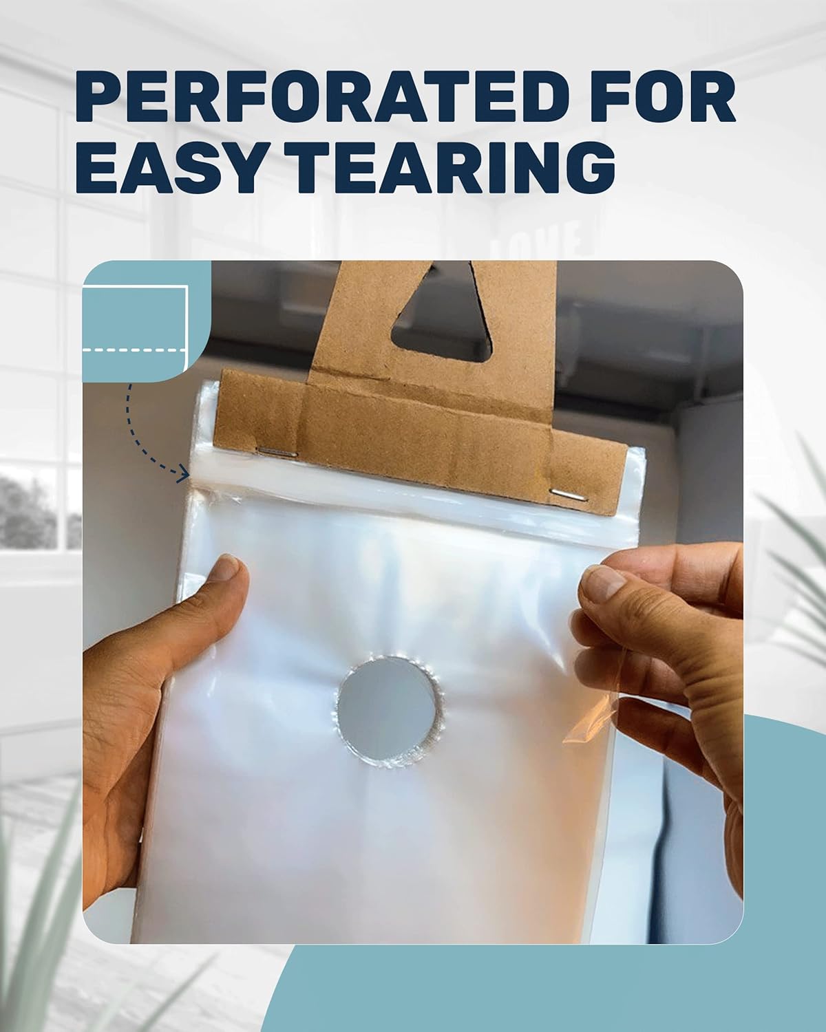 Skywin 2000 bolsas para colgar puertas de 6 x 12 pulgadas  Bolsas transparentes para colgar puertas que protegen volantes, folletos, avisos,