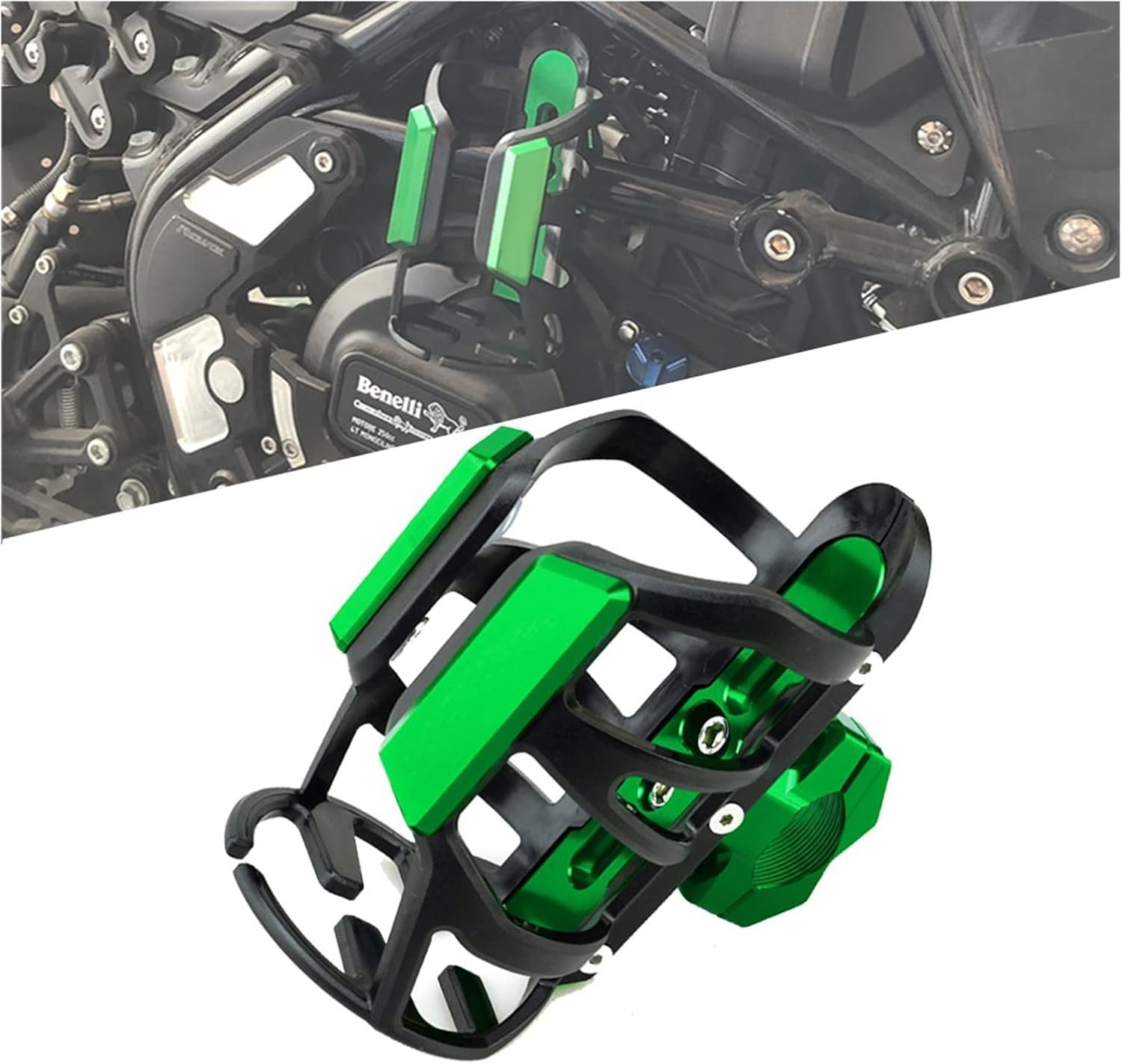 Soporte para botella de agua para Kawasaki Vulcan S 650 VN650 accesorios de motocicleta, botella de agua para bebidas, portavasos (color naranja)