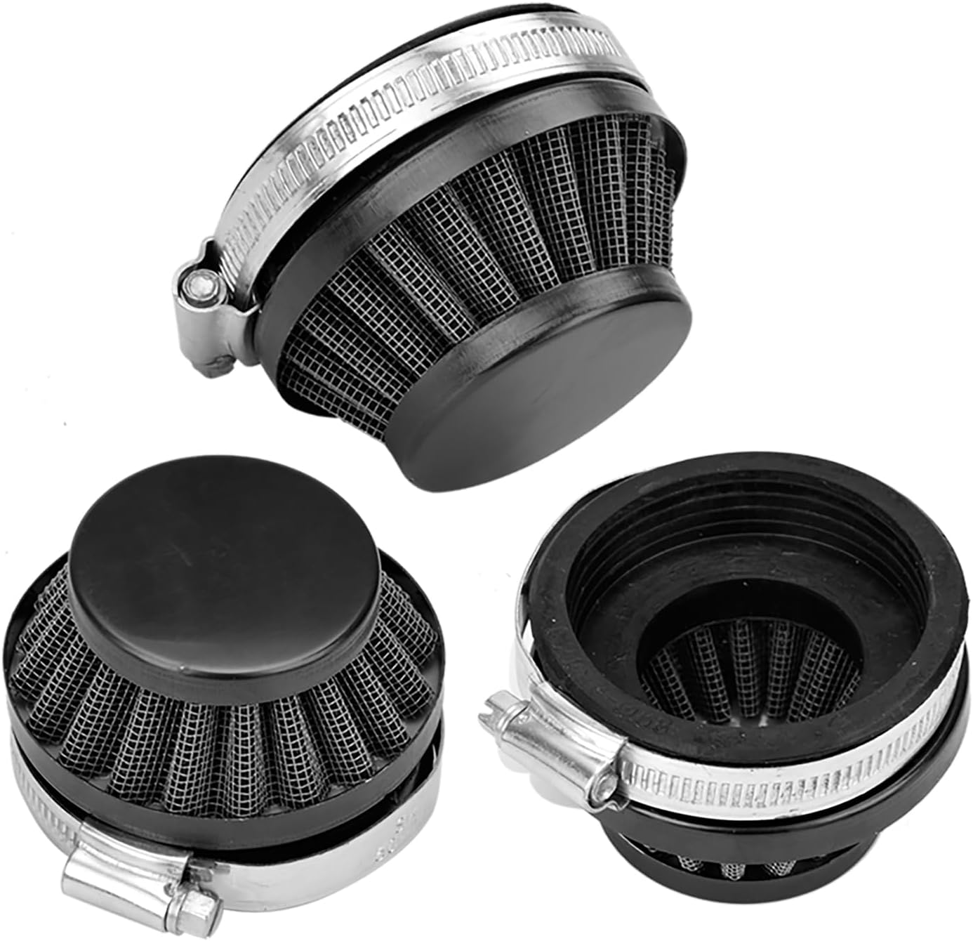 YOXUFA Carburador de carreras de 2 tiempos, kit de filtro de aire de 2.283 in para motor de 80 cc, 100 cc, 49 cc, 50 cc, 66 cc, motor de gasolina,