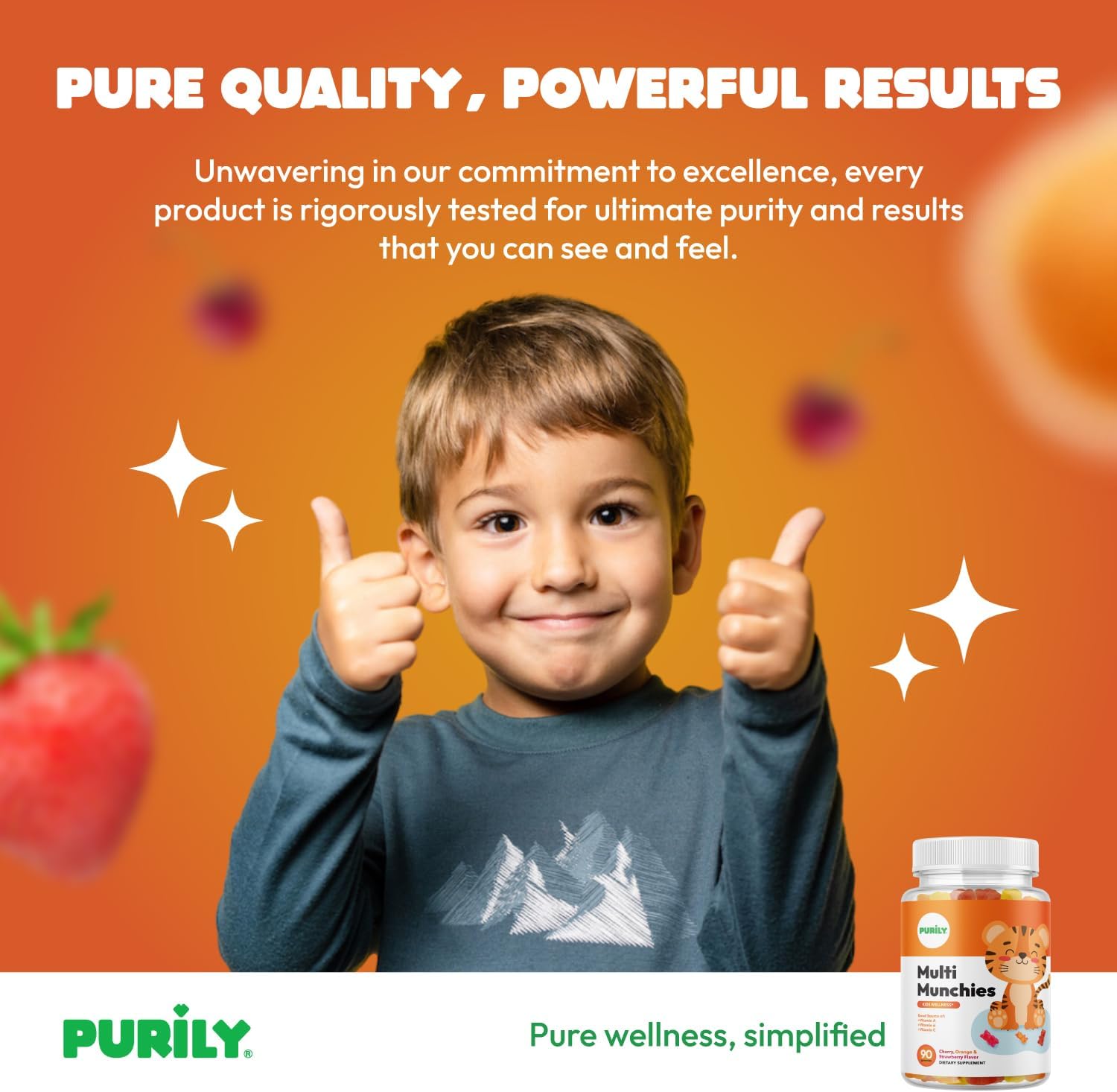Gomitas multivitamínicas para niños con vitamina D vegetarianas para niños con apoyo inmunológico para niños, multivitamínico para niños con