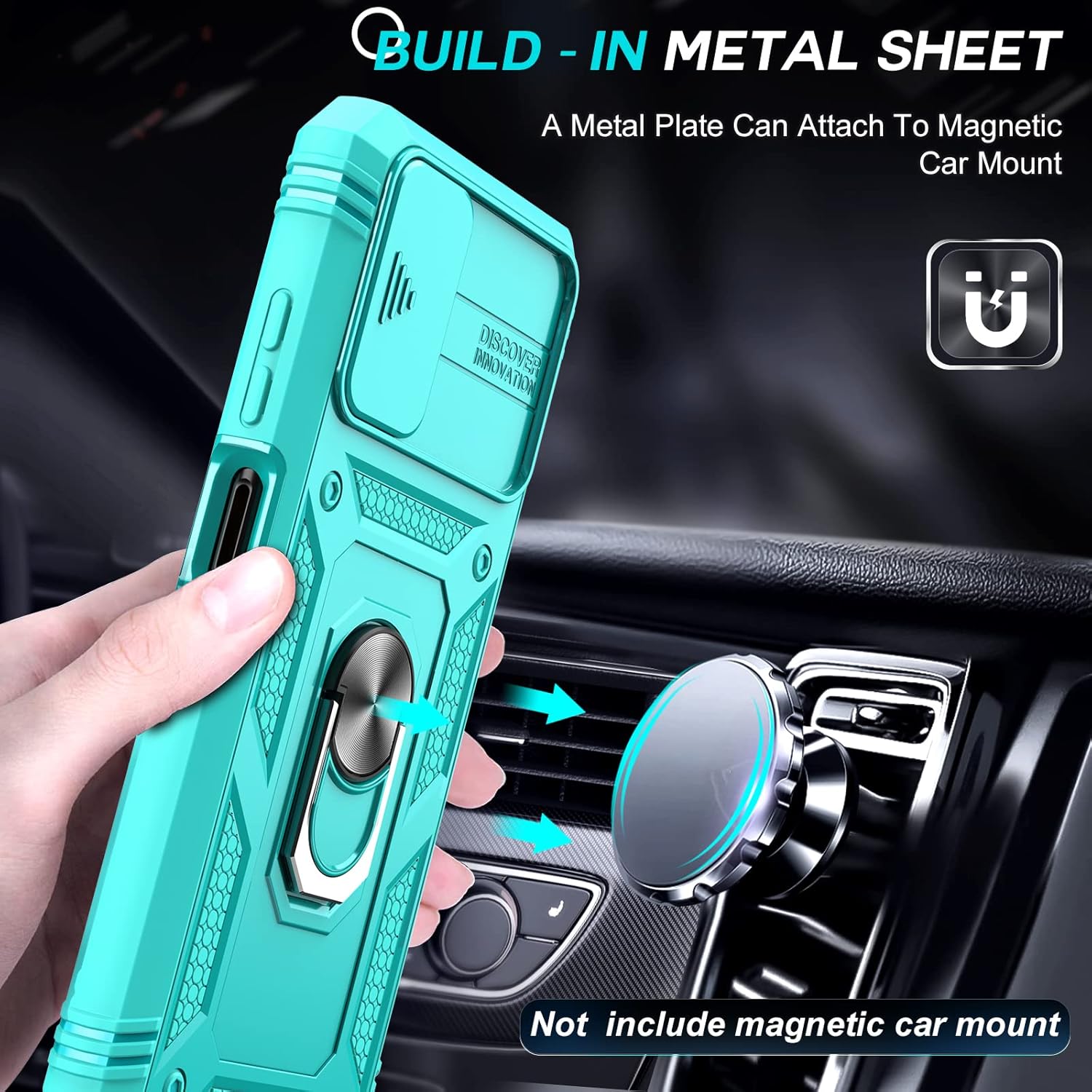 LeYi Funda para Samsung A03s A03s Samsung Phone Case con cubierta deslizante para cámara + 2 paquetes Protector de pantalla de vidrio templado,