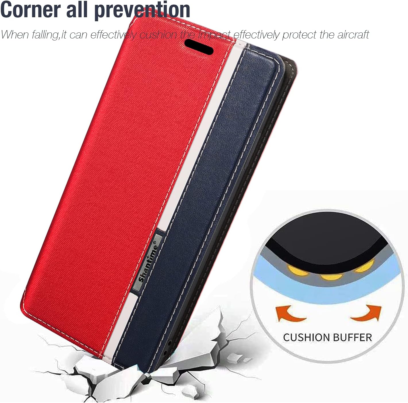 Funda para Tecno Camon 19 Pro 5G, funda de cuero con cierre magnético multicolor a la moda con tarjetero para Tecno Camon 19 (6.8 pulgadas), color