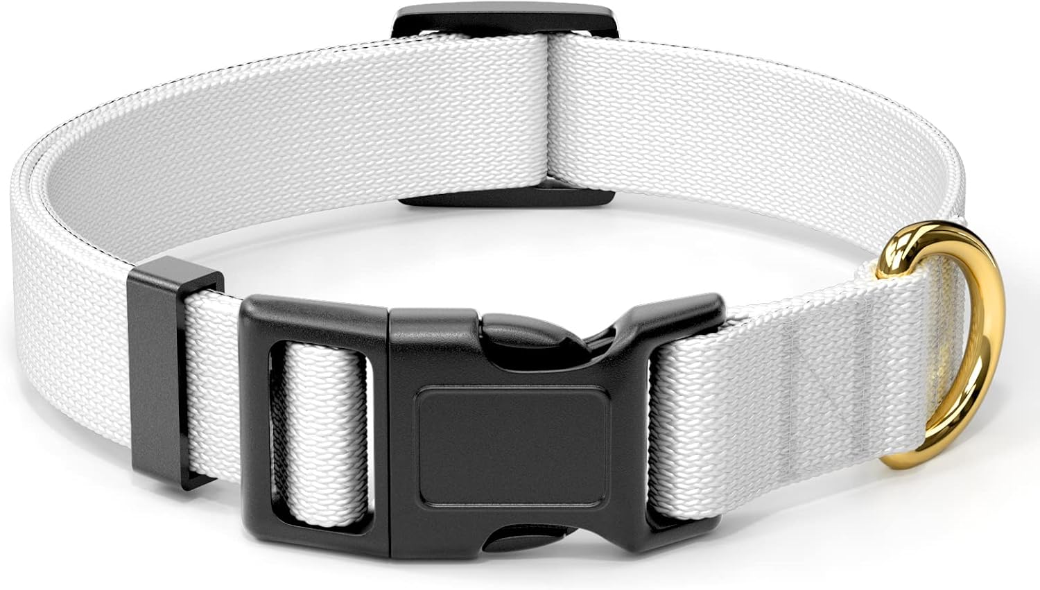Collar de perro, collar blanco ajustable para perros pequeños, lindo collar de cachorro para perros machos y hembras, collares clásicos resistentes