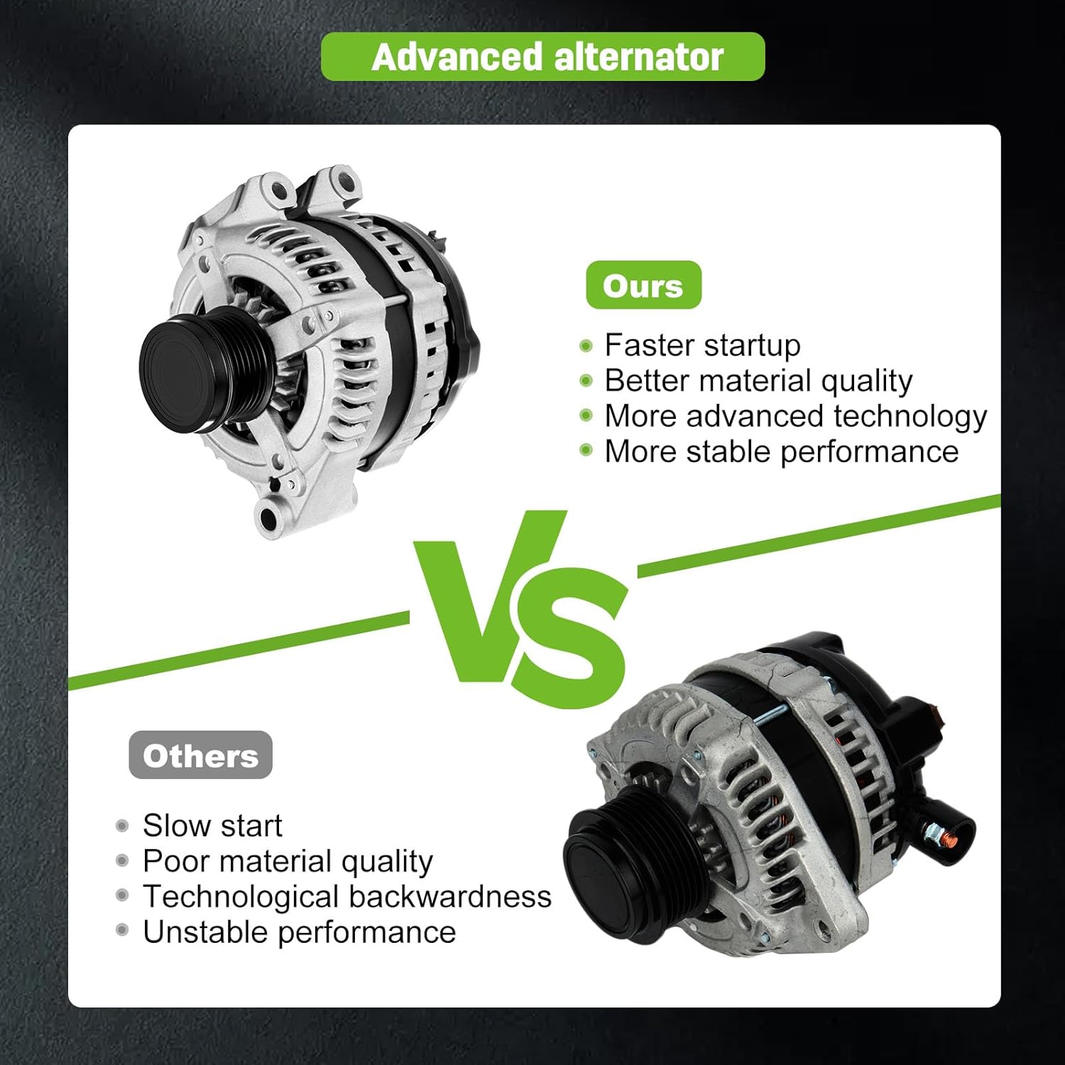 SCITOO Nuevo alternador apto para Town & Country 2011-2016 para Dodge Avenger 2011-2014 Journey 2011-2016