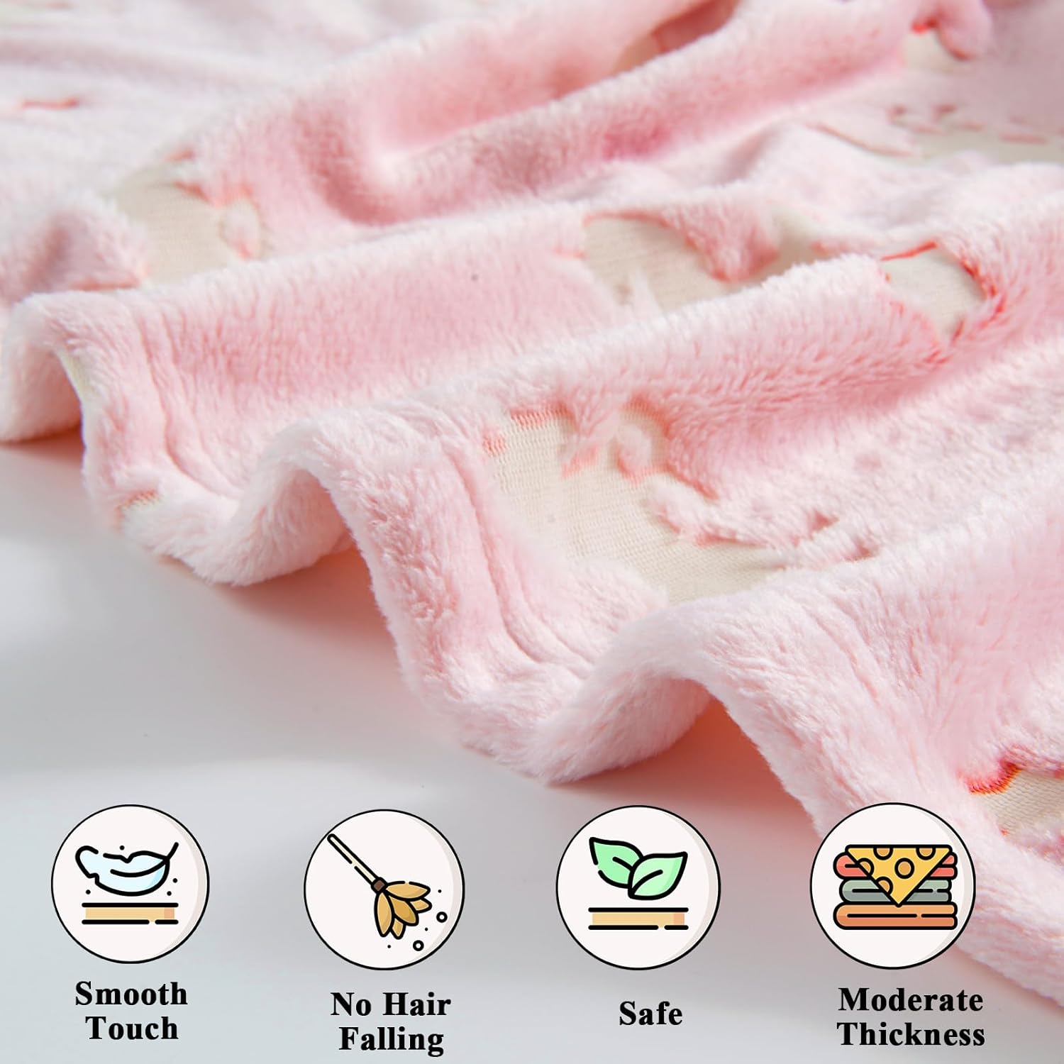 Manta que brilla en la oscuridad, regalos de unicornio para niños, niñas y adolescentes, suave y acogedora manta rosa, manta para niños pequeños