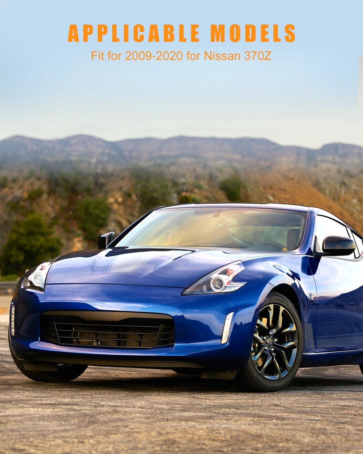 OCPTY Visera solar compatible con Nissan 370Z con techo corredizo (negro, lado izquierdo del conductor)