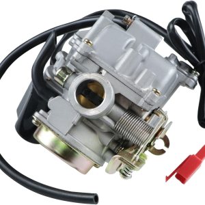 Carburador para GY6 50CC 49CC 4 tiempos Scooter Taotao Motor 0.709 in carb+ filtro de aire colector de admisión – Carburador de 50 cc, carburador de Carburador para GY6 50CC 49CC 4 tiempos Scooter Taotao Motor 0.709 in carb+ filtro de aire colector de admisión – Carburador de 50 cc, carburador de