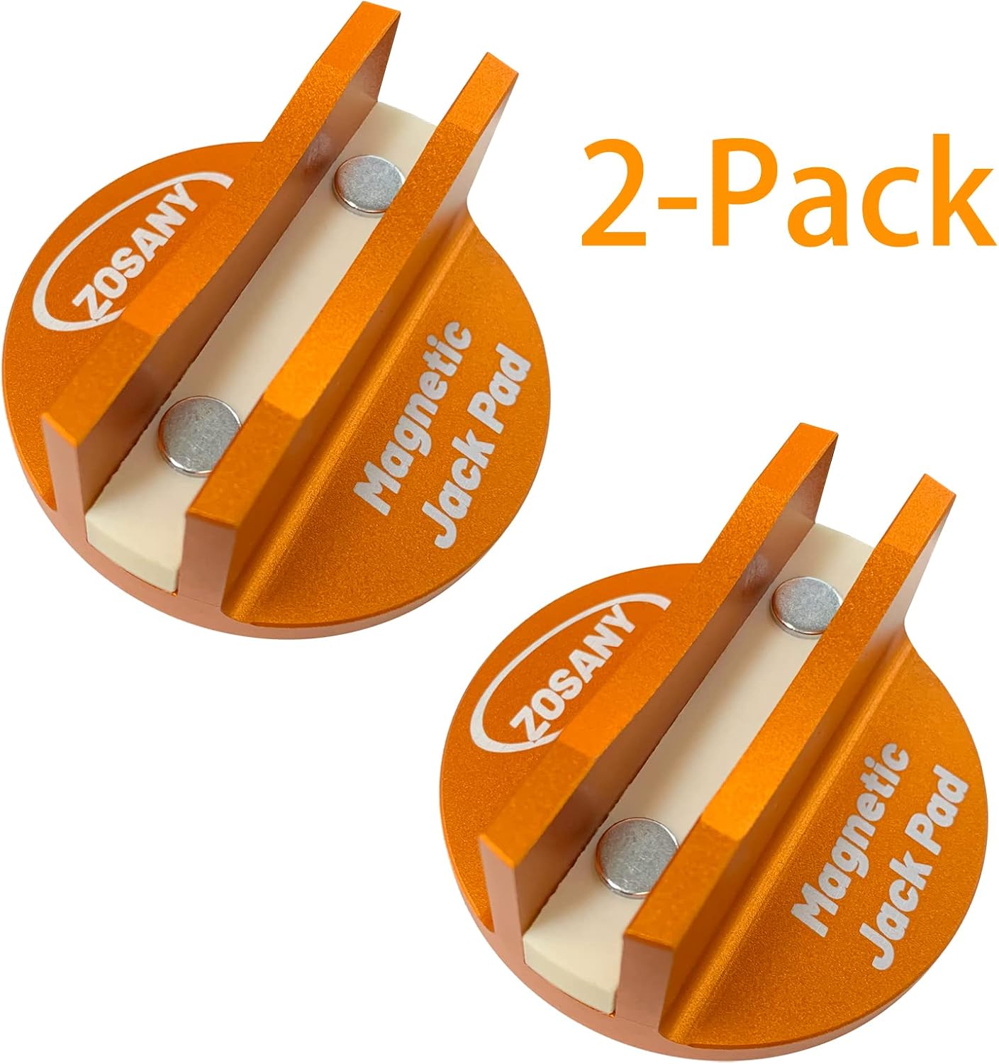 ZOSANY Almohadilla magnética universal, 2 adaptadores de gato de soldadura con ranura grande, almohadilla magnética ranurada de aluminio, adaptador