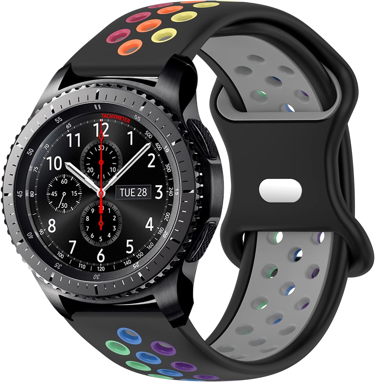 Correas de 0.866 pulgadas compatibles con Samsung Galaxy Watch 3 de 1.772 pulgadasGear S3 Frontier ClassicGarmin Forerunner 935945Vivoactive 4 de
