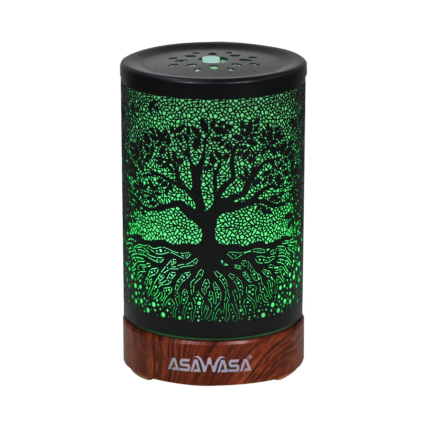 ASAWASA Difusores para aceites esenciales, difusor de aceites esenciales con apagado automático sin agua, humidificador de aromaterapia de arte