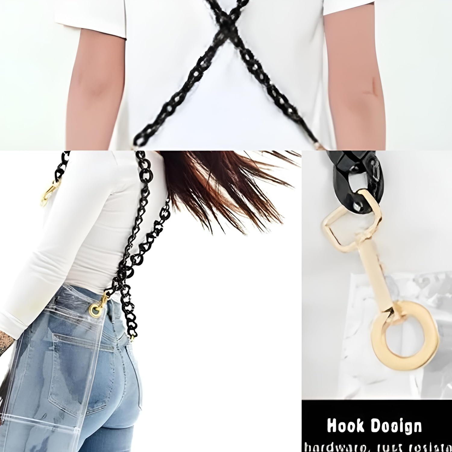 MOOR Delantal transparente, delantal para estilista, material de TPU, impermeable, detergente utilizable, fácil de limpiar