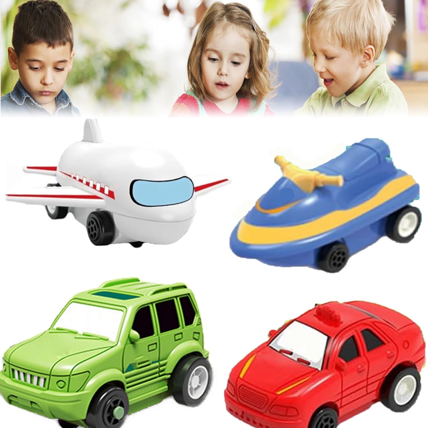 Carrito eléctrico de montaje de 25 piezas, juego de rompecabezas educativo para niños, rompecabezas de pista de automóvil con lindo vehículo,