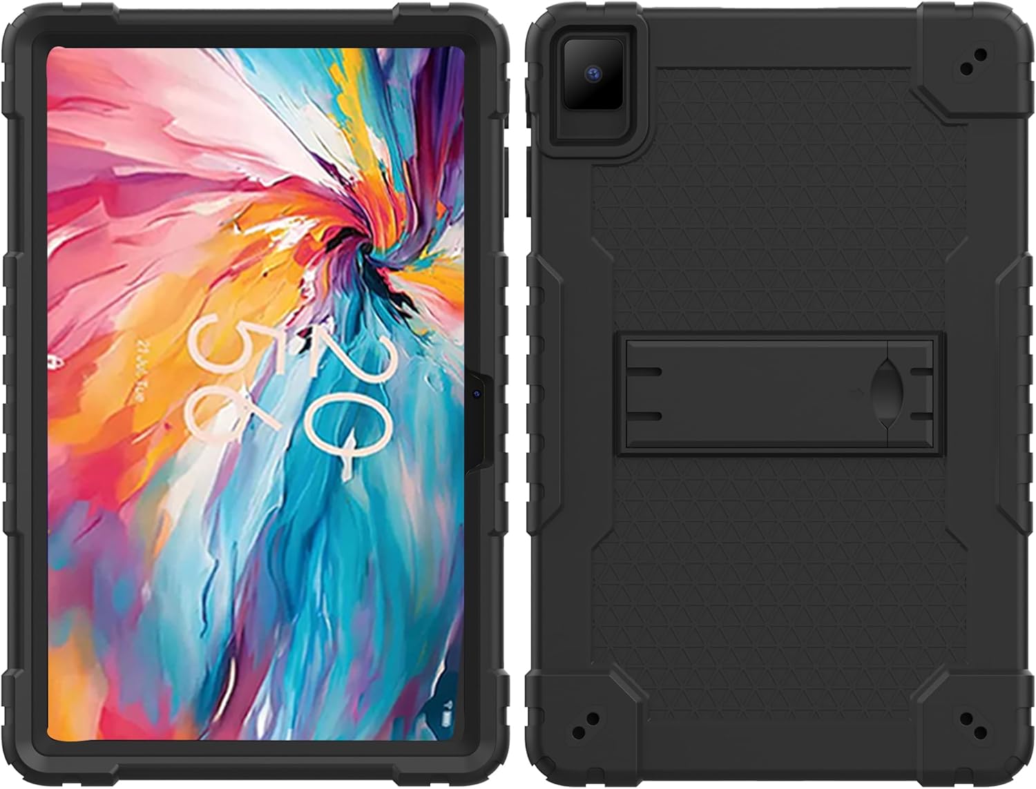 Mignova – Funda para tablet TCL Tab Pro 5G, soporte giratorio integrado, correa de hombro, correa de mano, híbrida a prueba de golpes, para niños,