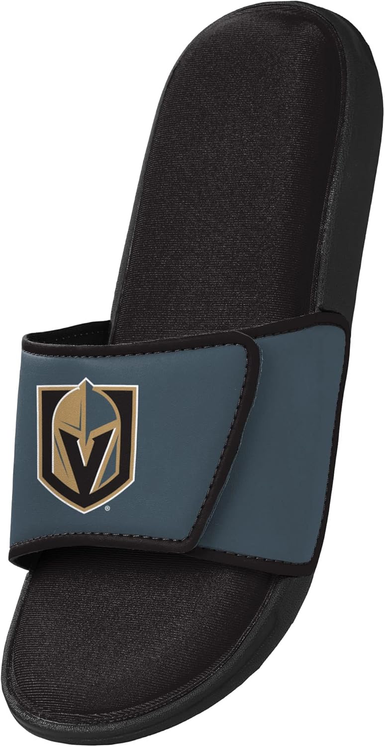FOCO Sandalias deportivas de espuma para ducha con logotipo del equipo NHL para hombre