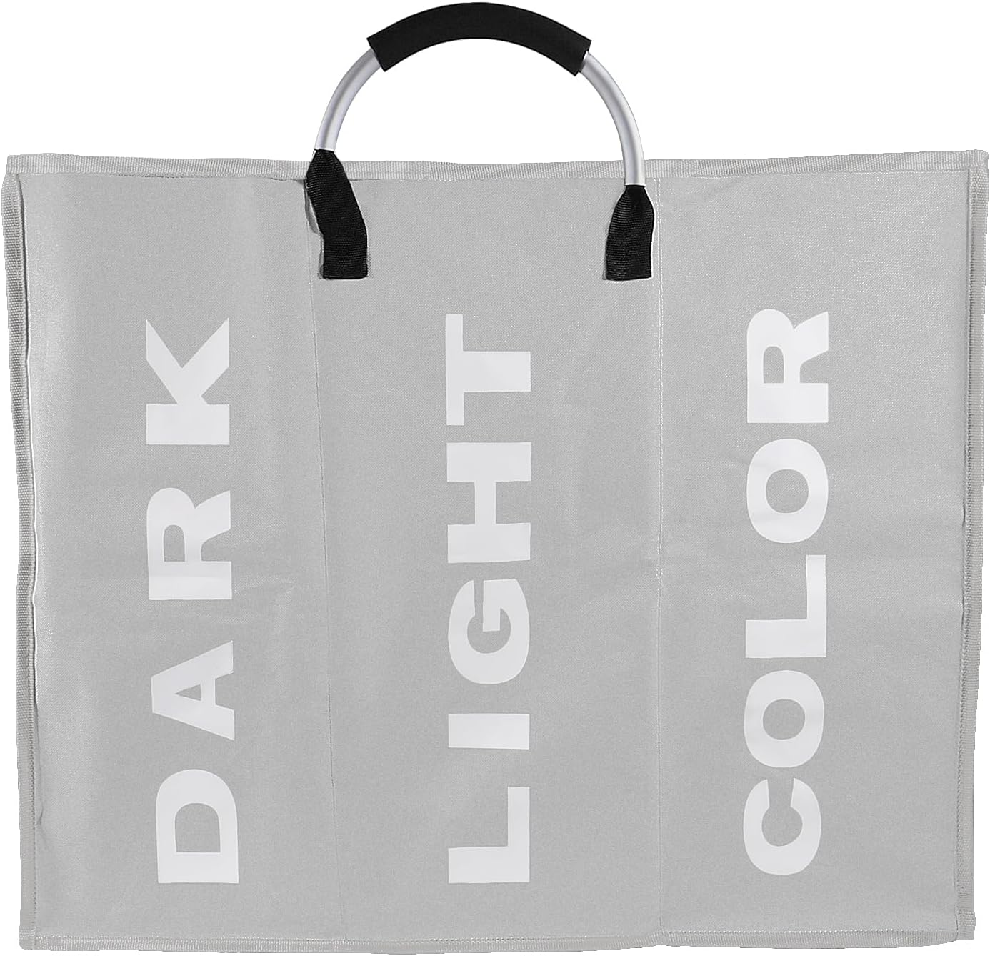Cesta plegable de 94 litros con asa dividida para ropa sucia, 3 secciones para ropa sucia, bolsa clasificada plegable para dormitorio escolar,