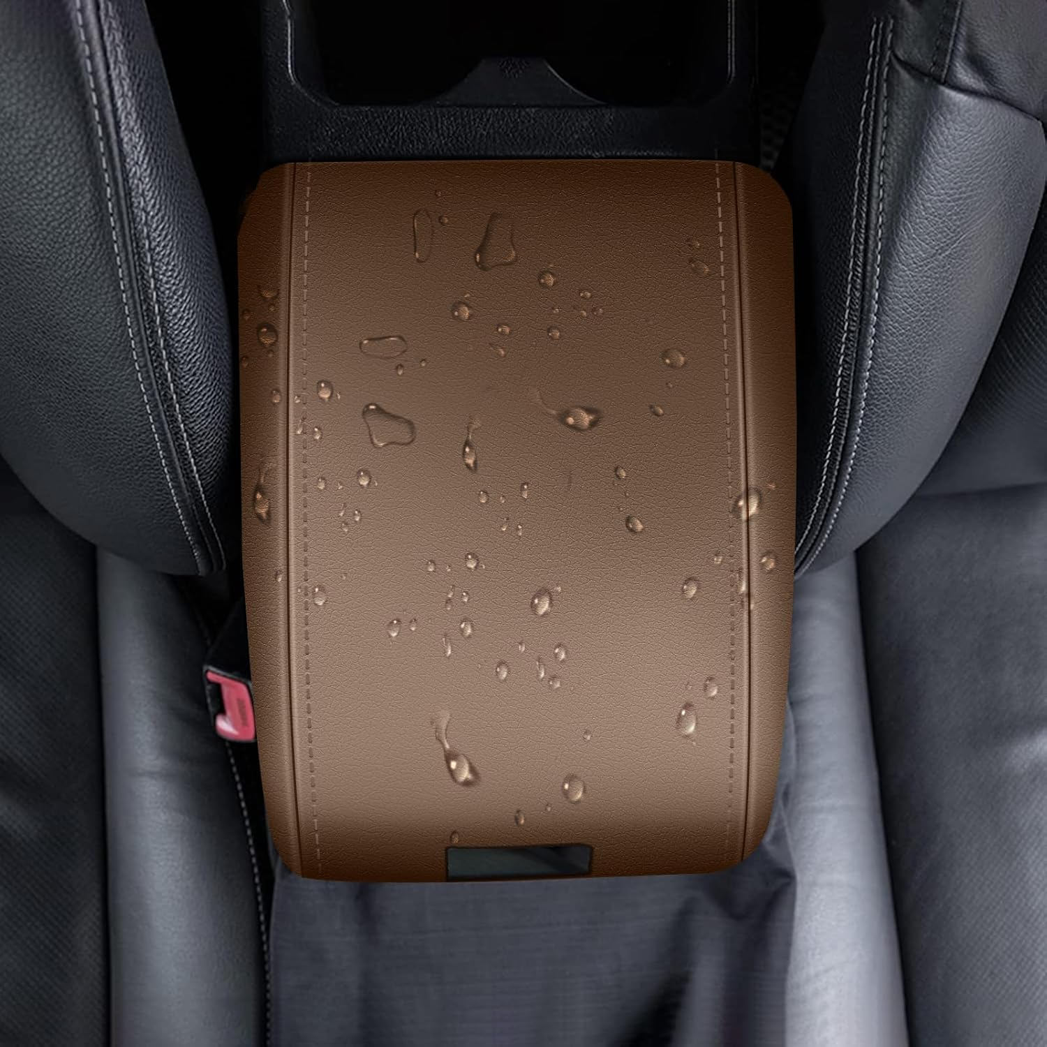 AOMSAZTO – Fundas para reposabrazos para Toyota Tacoma 2016-2023, color marrón
