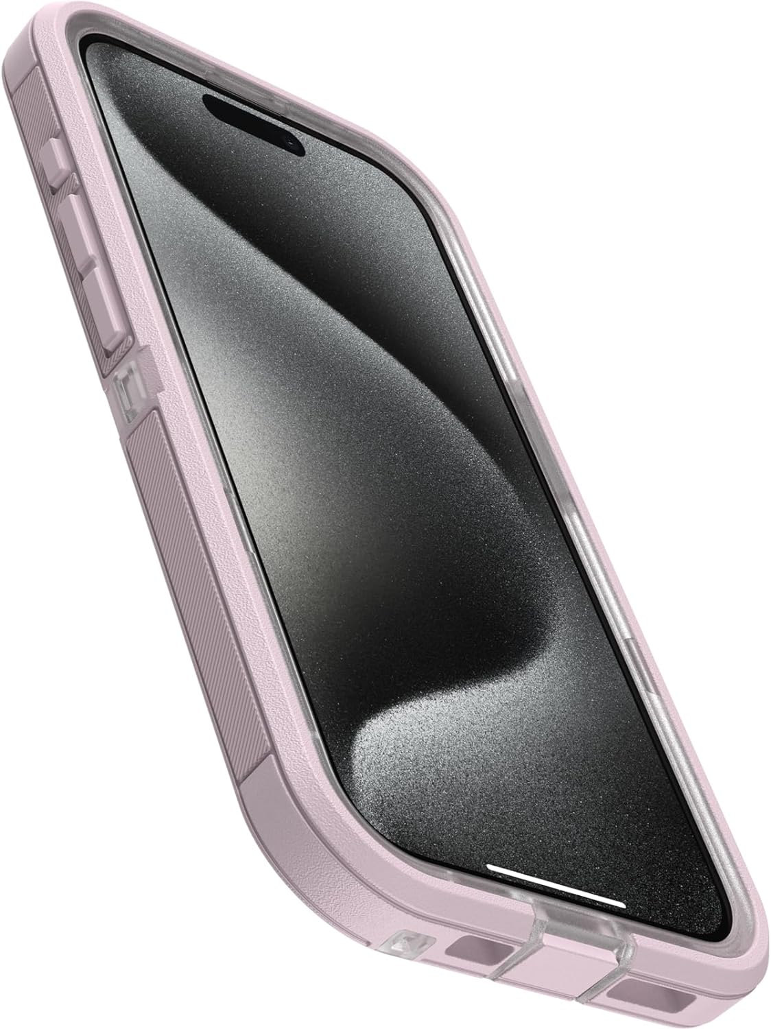 OtterBox Funda transparente para iPhone 15 Pro (solamente) Defender Series XT – Mountain Frost (transparente), sin pantalla, resistente, se ajusta a