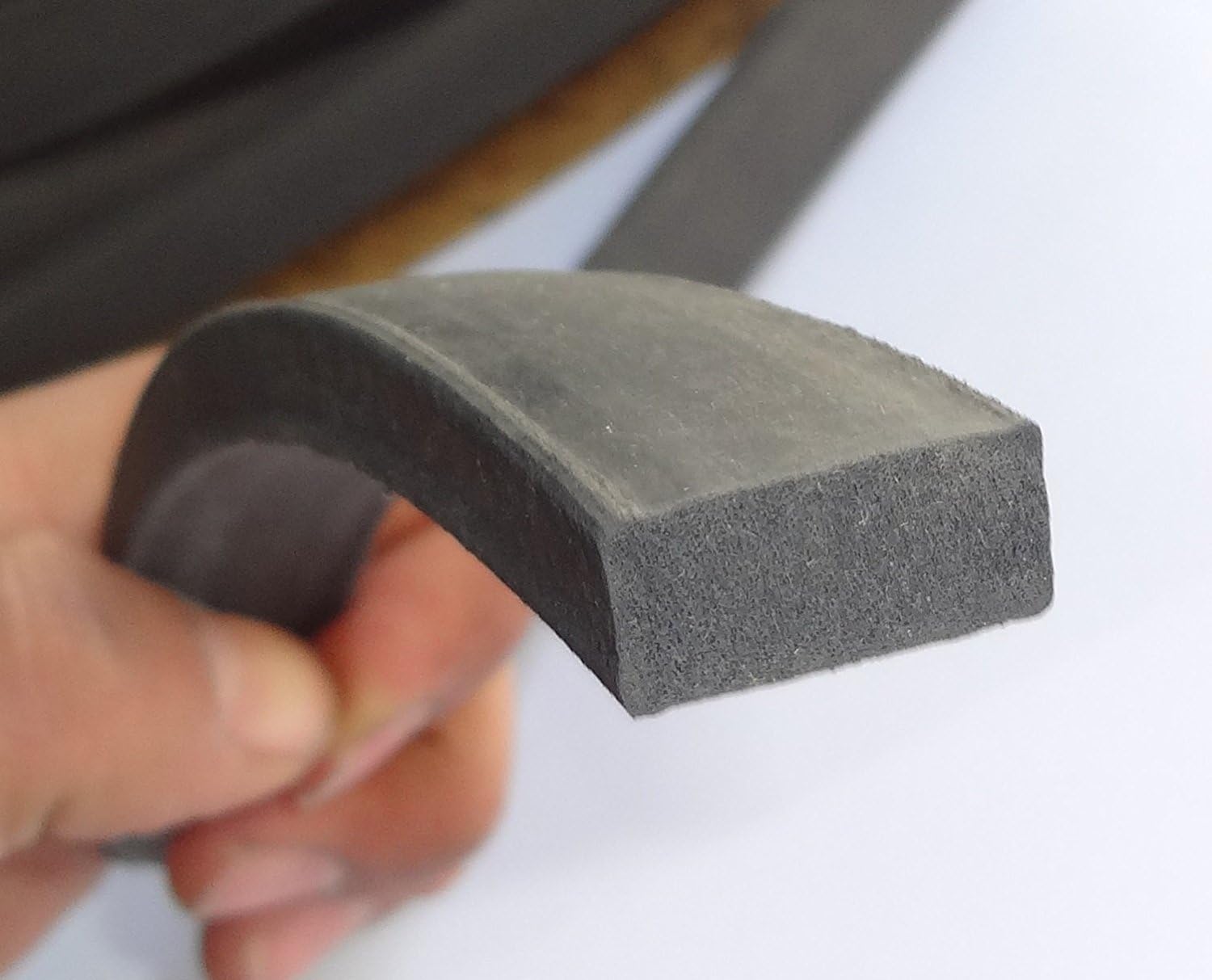 Sello de goma de esponja de 364 pulgadas de alto x 332 pulgadas de ancho, tira universal de extrusión de neopreno (15 pies)