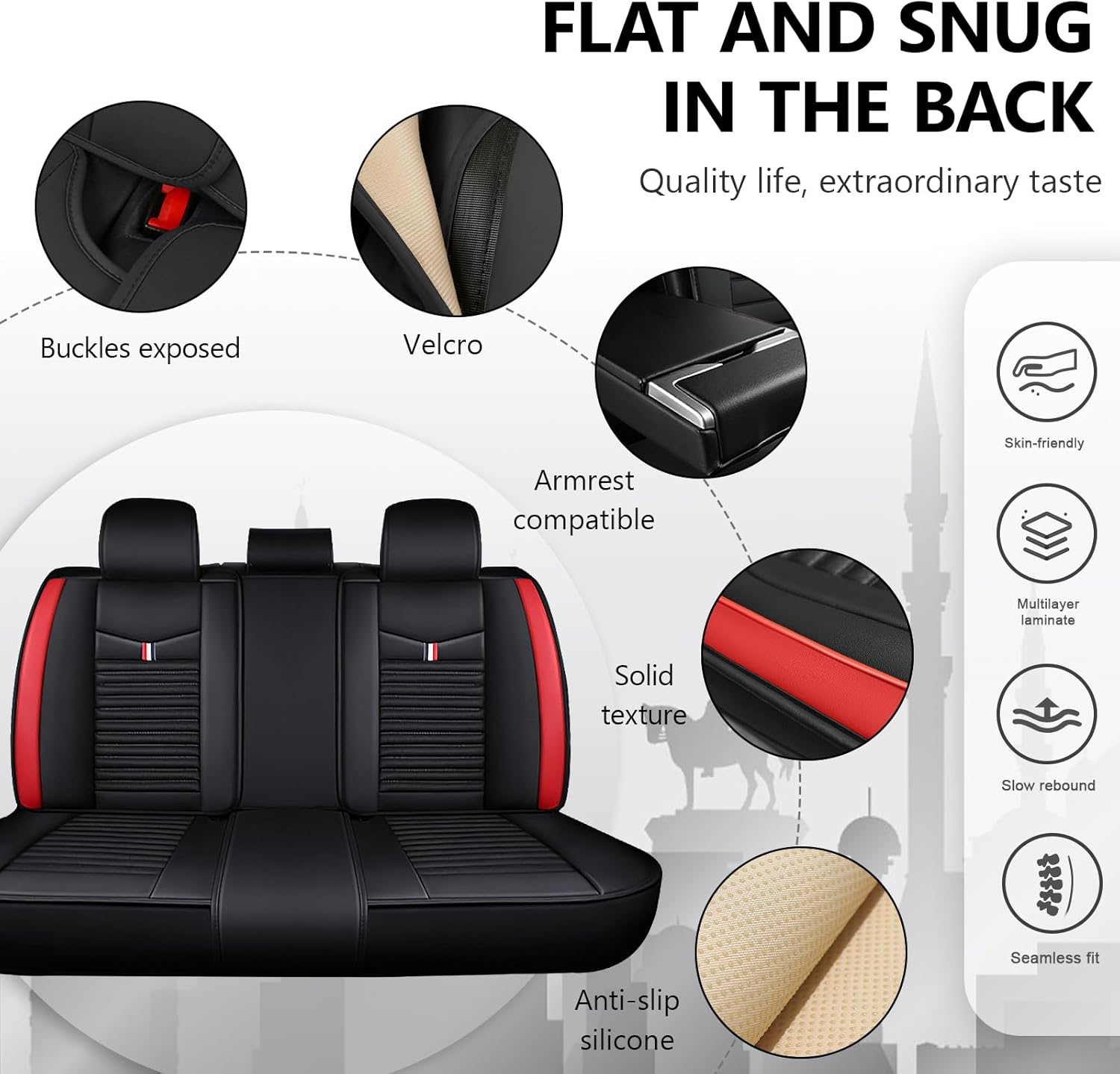 Funda de asiento de automóvil para Mercedes-Benz GLA 250 2017-2023, fundas de cuero de lujo para asiento de automóvil, funda universal
